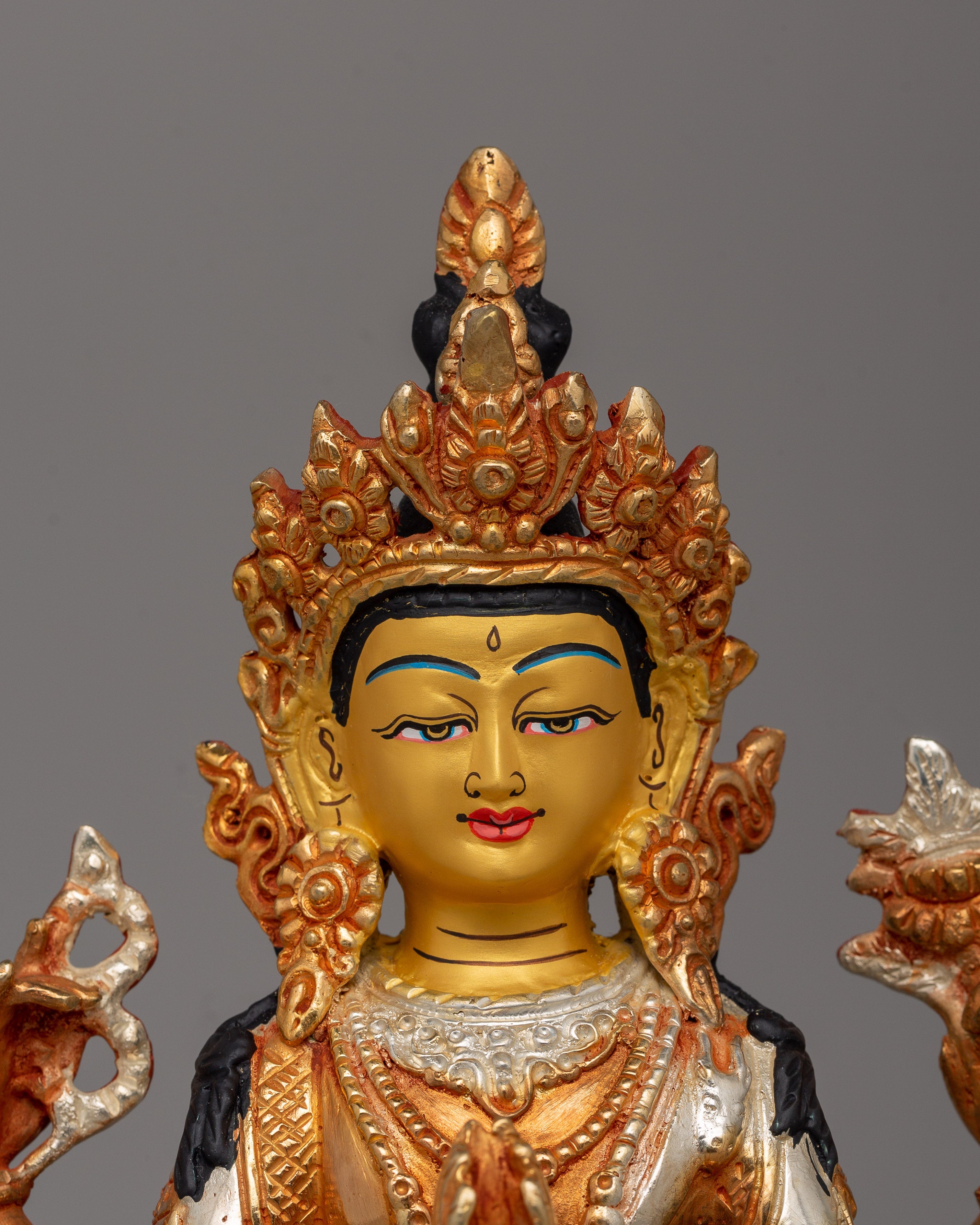 Chenrezig with Beautiful Sacred Halo Statue | Himalayan Sacred Shrine Artwork