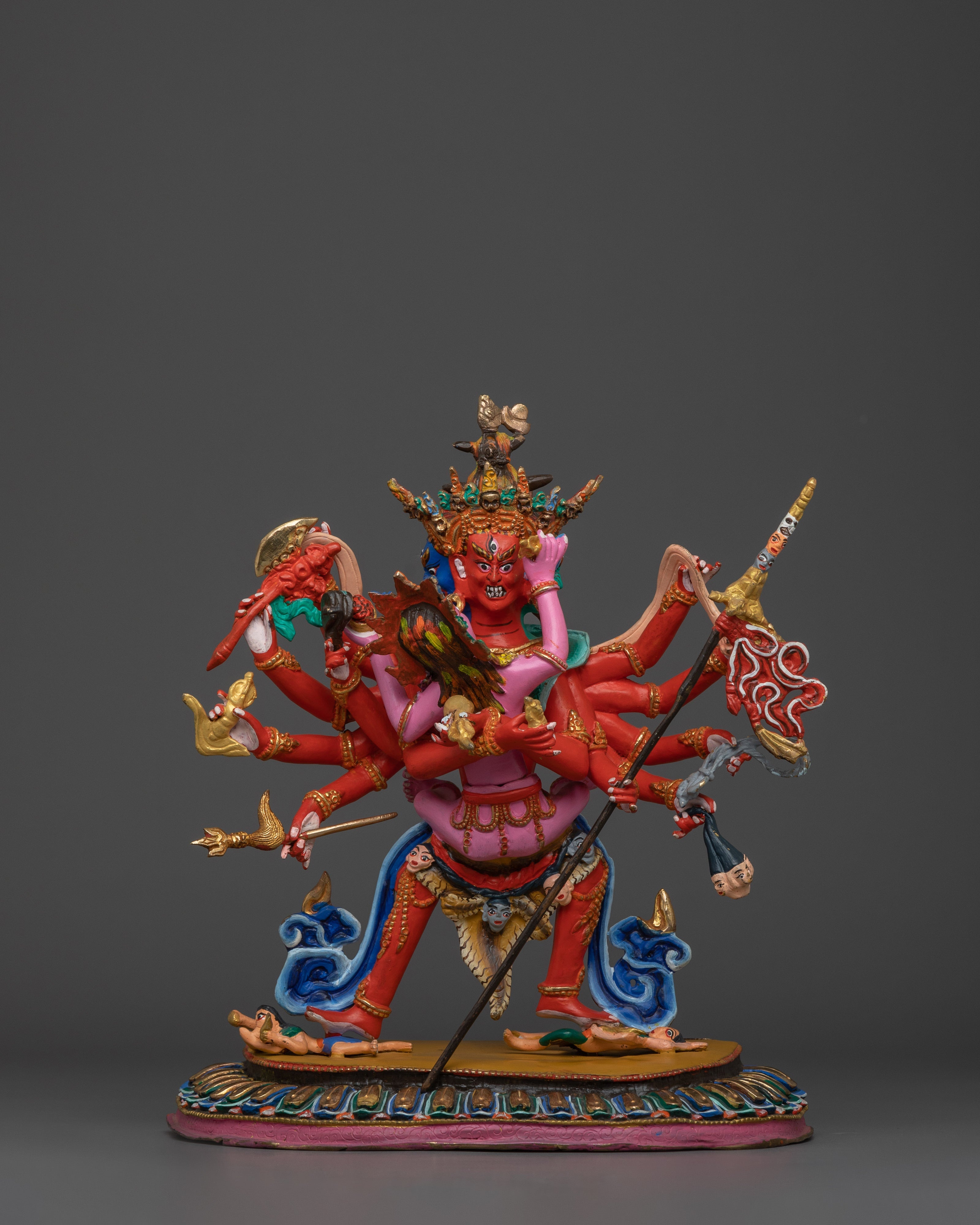 Tibetan Statue of Chakrasamvara | Wheel of Perfect Bliss