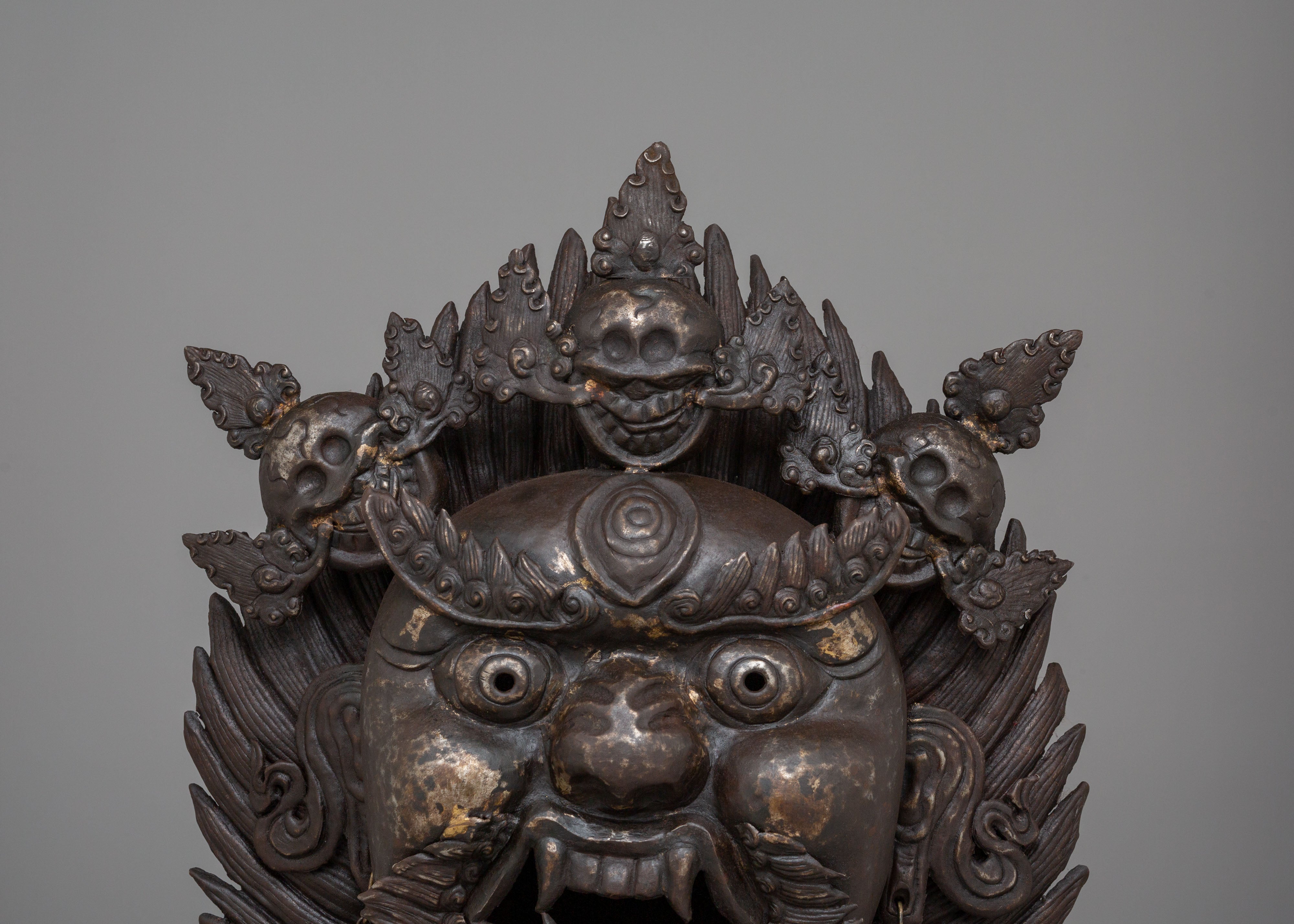 Traditional Bhairava Mask | Tibetan Protector Deity