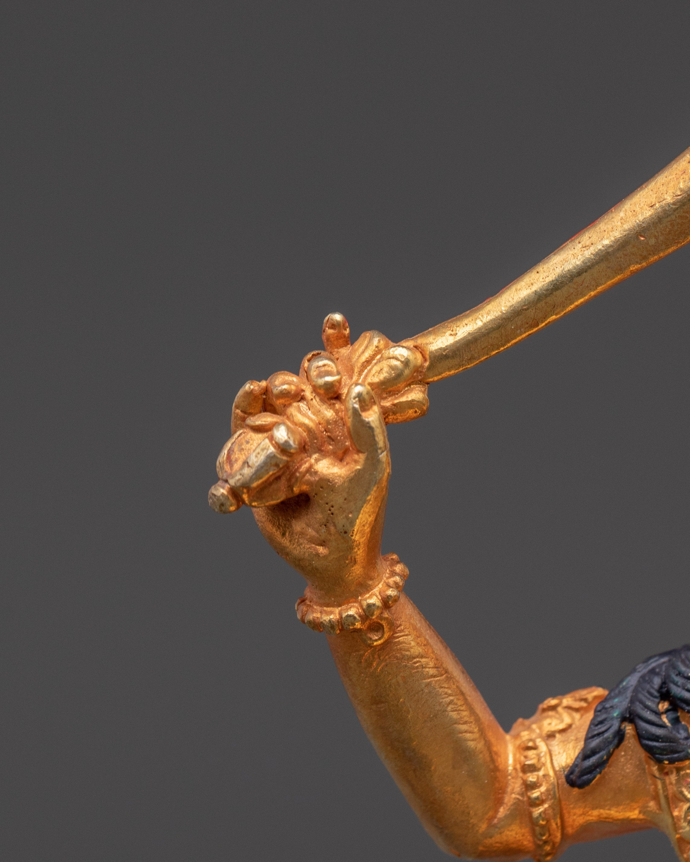 Manjushri Wisdom Deity Sculpture | Tibetan Buddhist Statue for Enlightenment