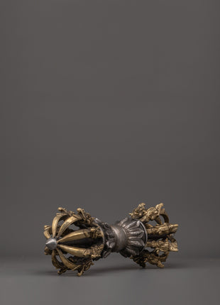 Handcrafted Brass Body Vajra with Iron Core | Tibetan Dorje Ritual Tool