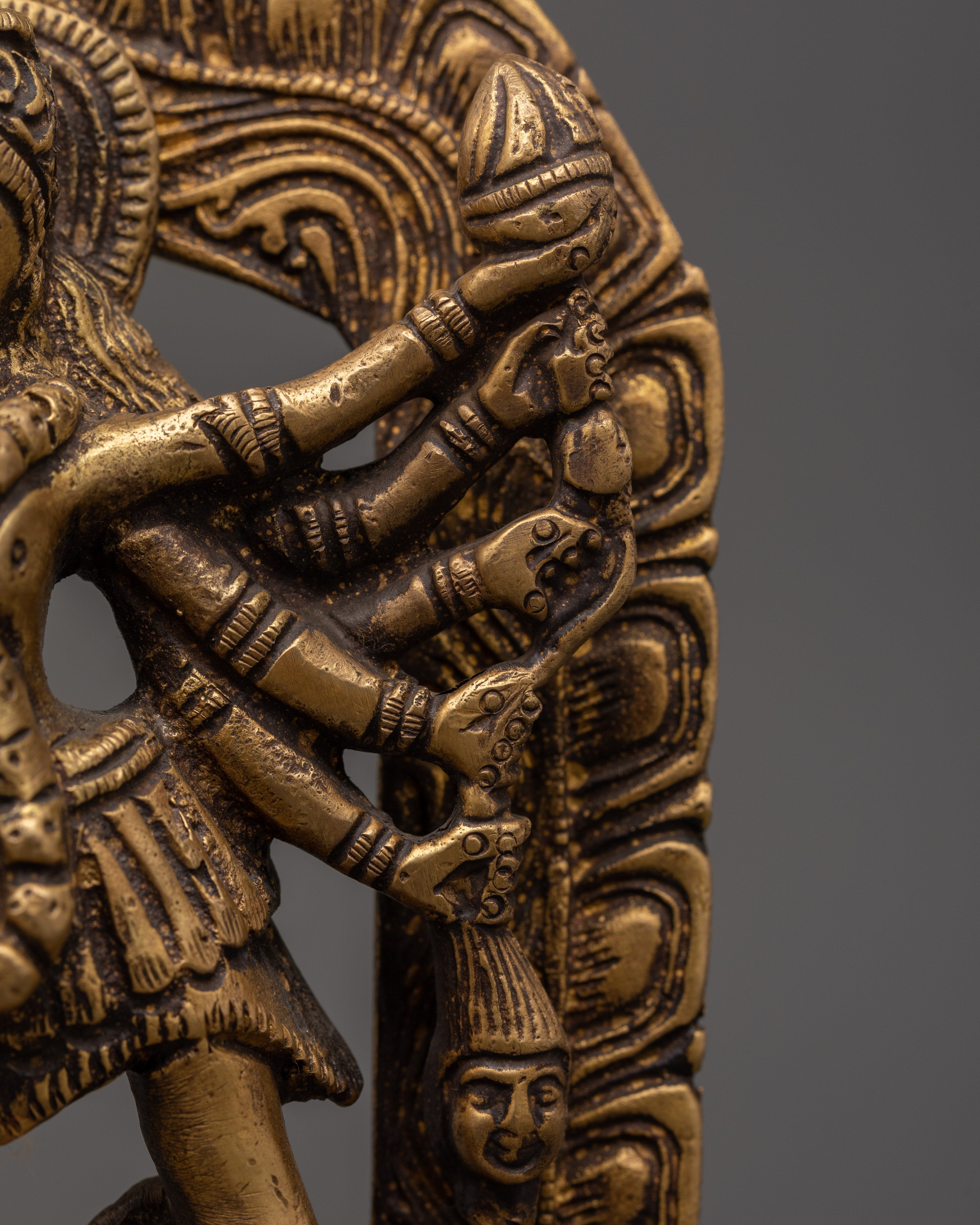 The Mahakali brass statue | Home Shrine Art