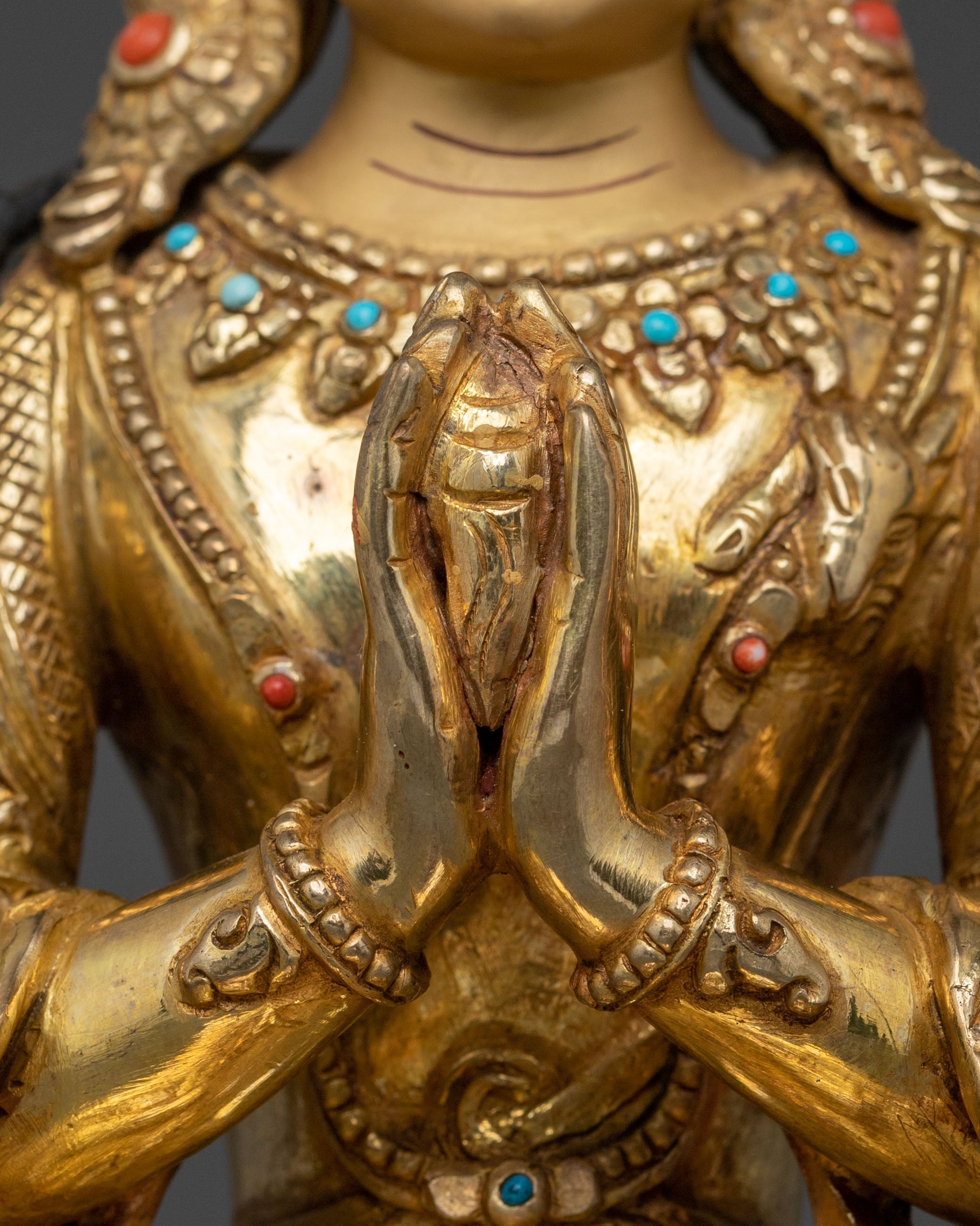 Four Armed Chenrezig Bodhisattva Statue | Himalayan Buddhist Art