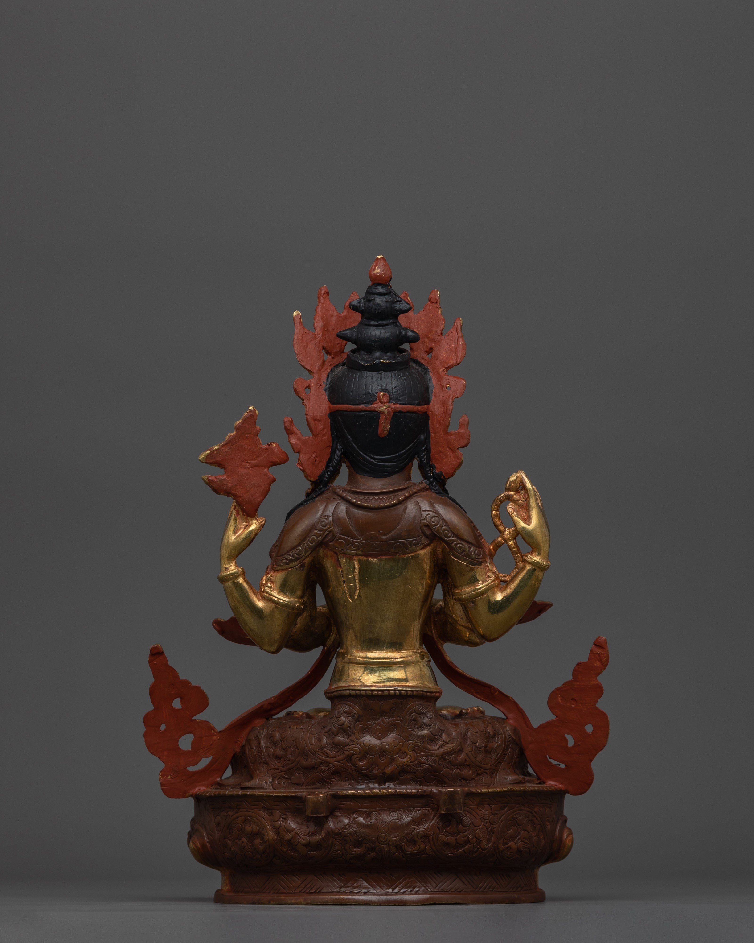 Enlightened Compassionate Deity Avalokiteshvara Statue | Chenresig Buddhism Idol