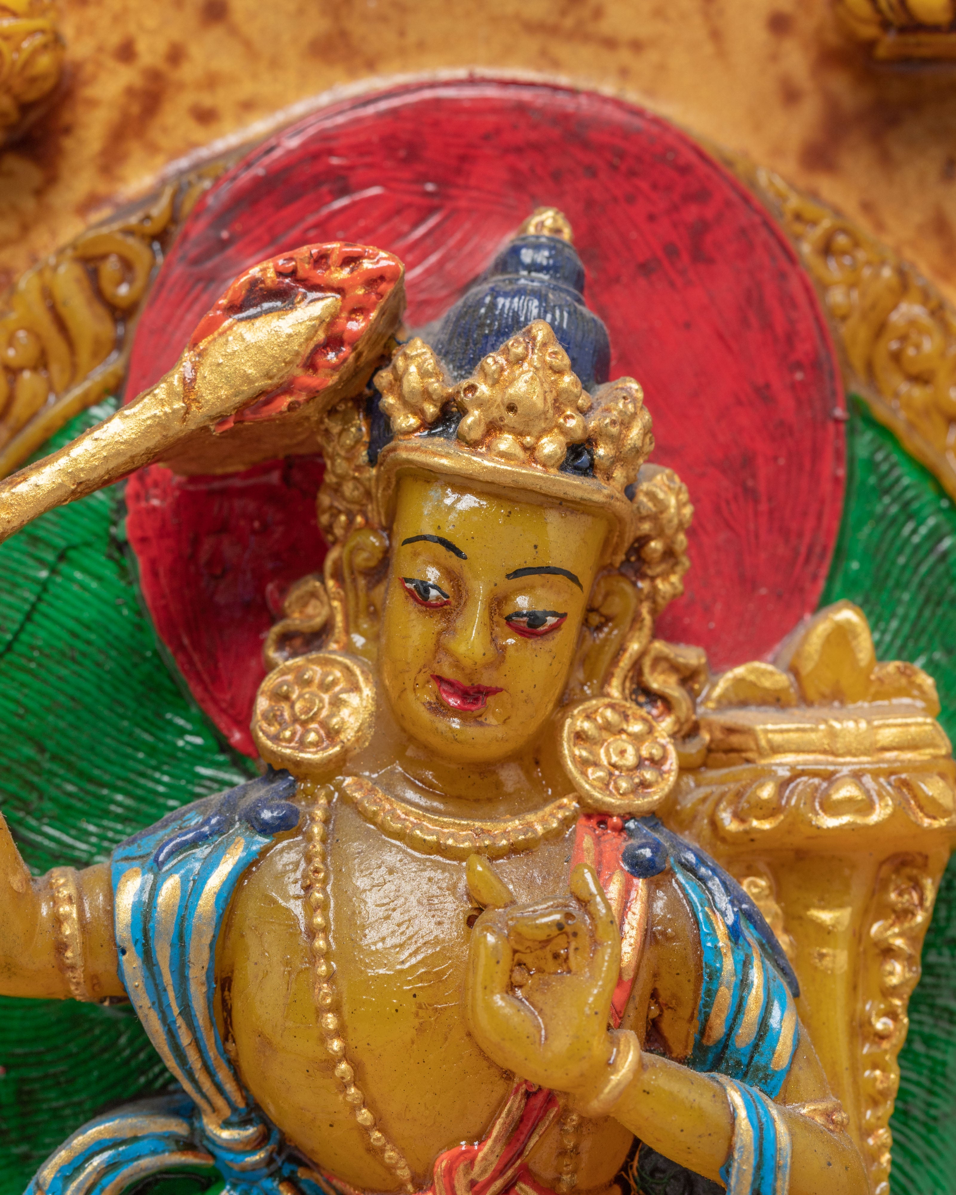 Sacred Wall Hanging Buddhist Deities | Stone Dust Epoxy Binding