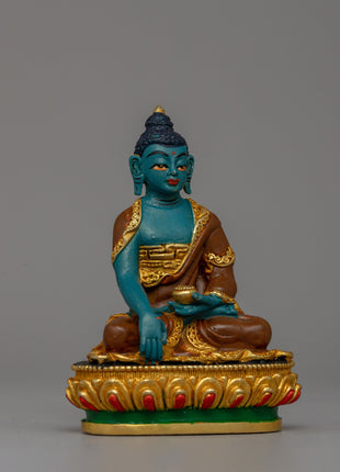 Gold-Plated Shakyamuni Sculpture | Tibetan Buddhist home decor
