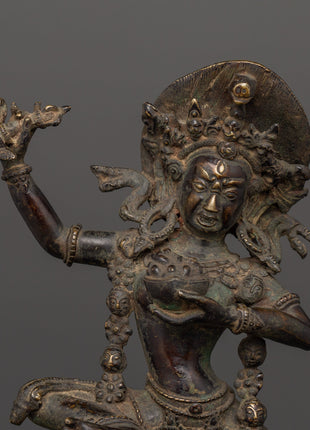 Dorje Phagmo Antique Figure | Bronze Vajravarahi Deity Statue