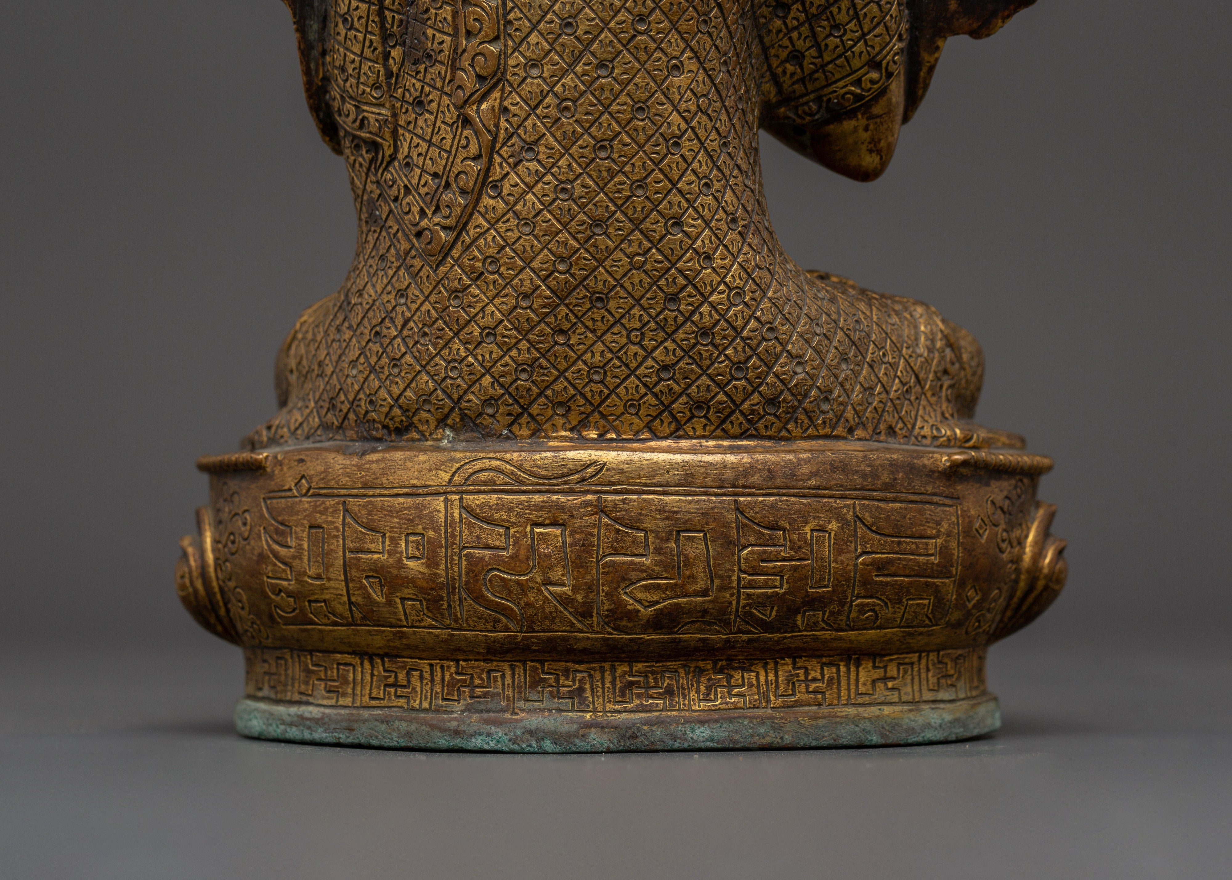 Handcrafted Brass body Tsongkhapa with Je Gyaltsab & Je Khedrup