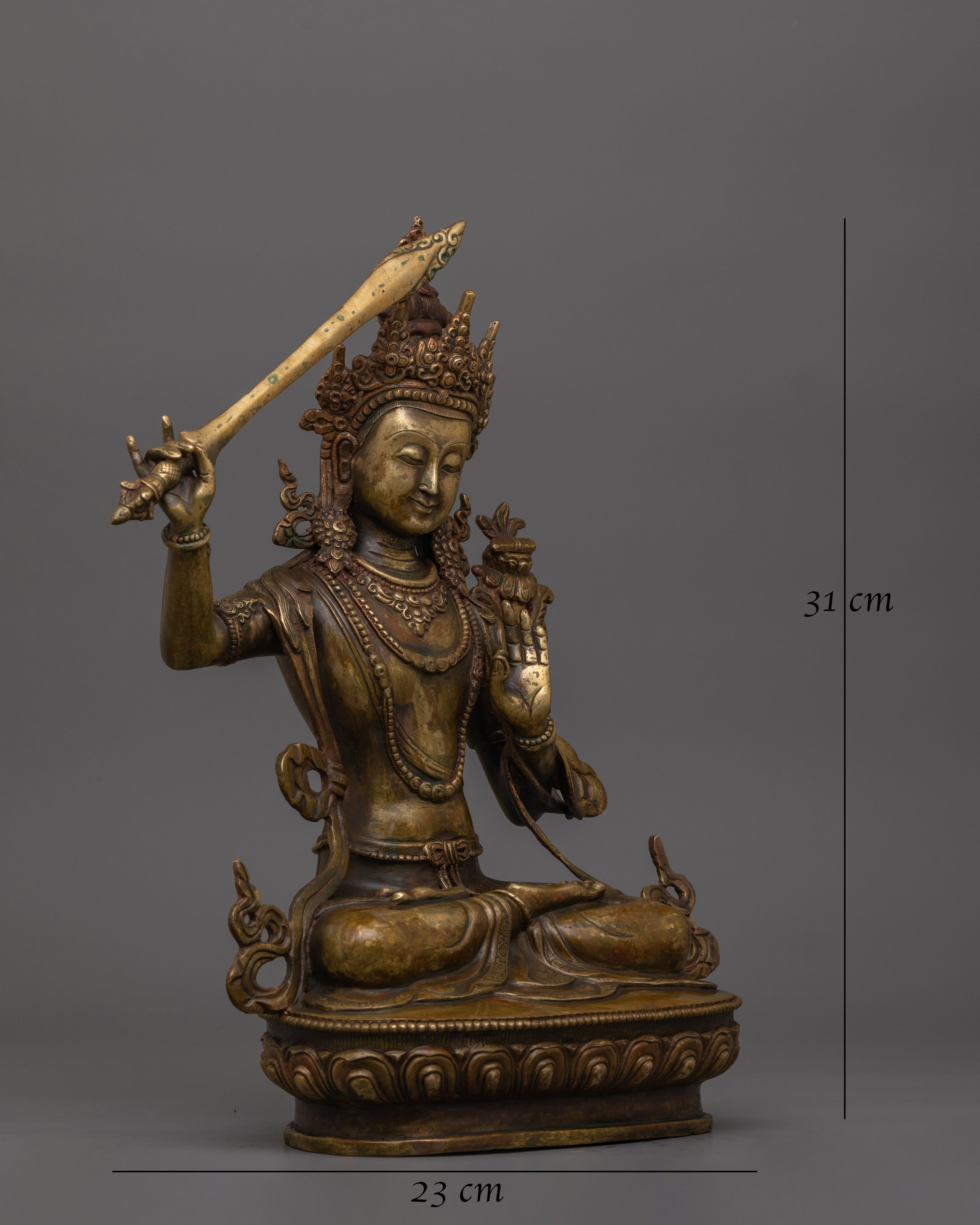 Historical Deity Manjushri Statue