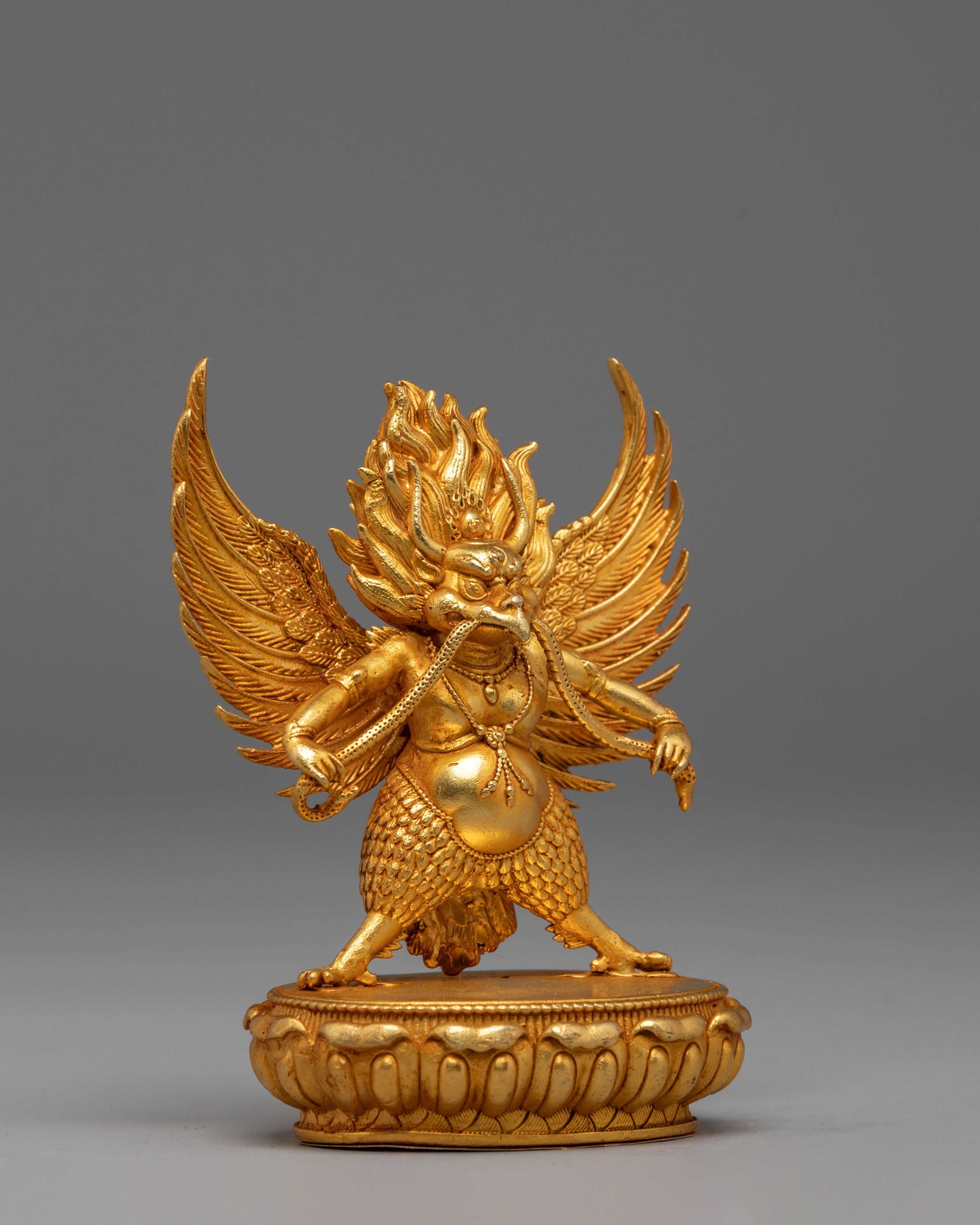 Handmade Mythical Garuda Statue | Himalayan Protective Deity