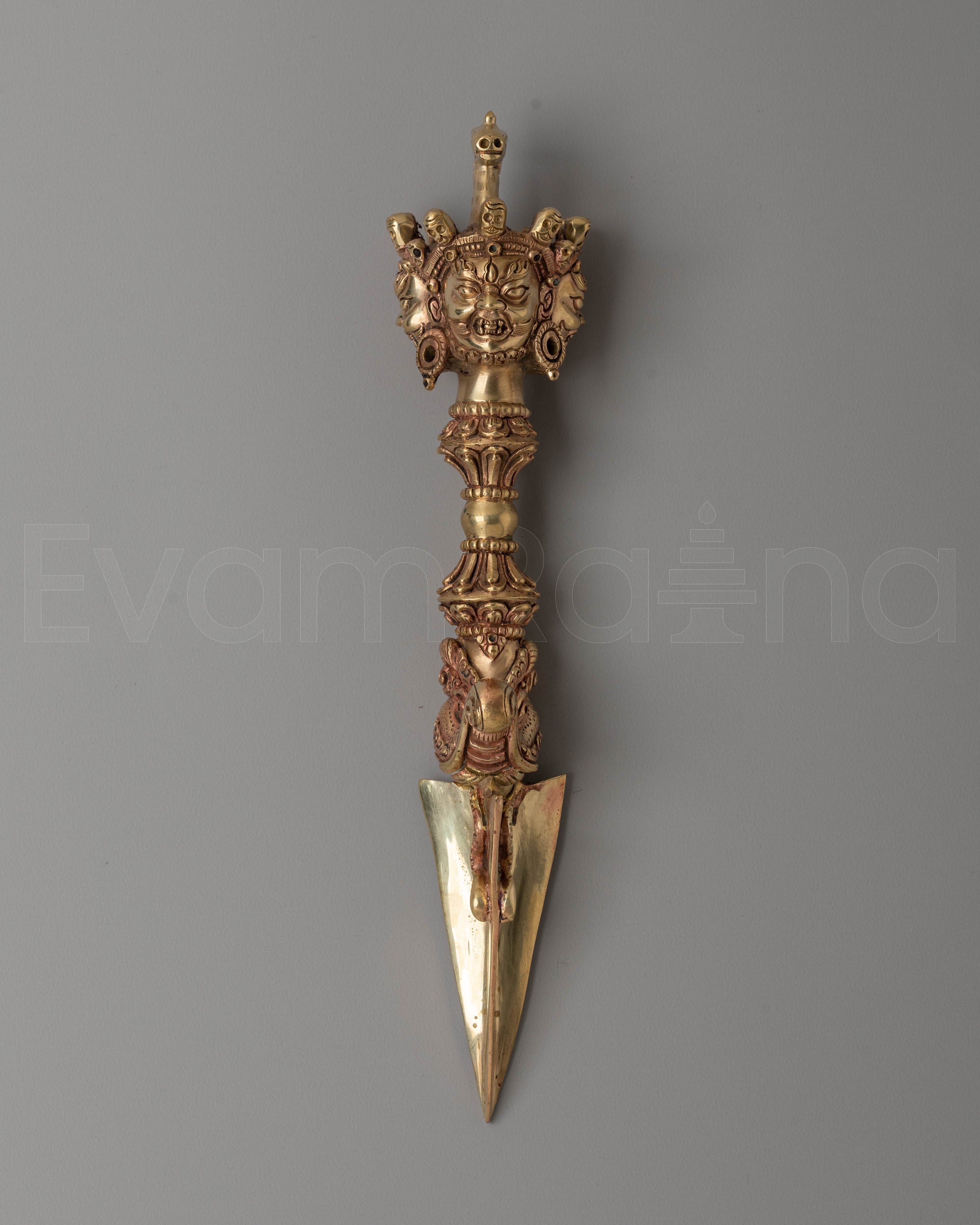 Handcrafted Phurba Tibetan Art | Sacred Ritual Dagger for Spiritual Practices