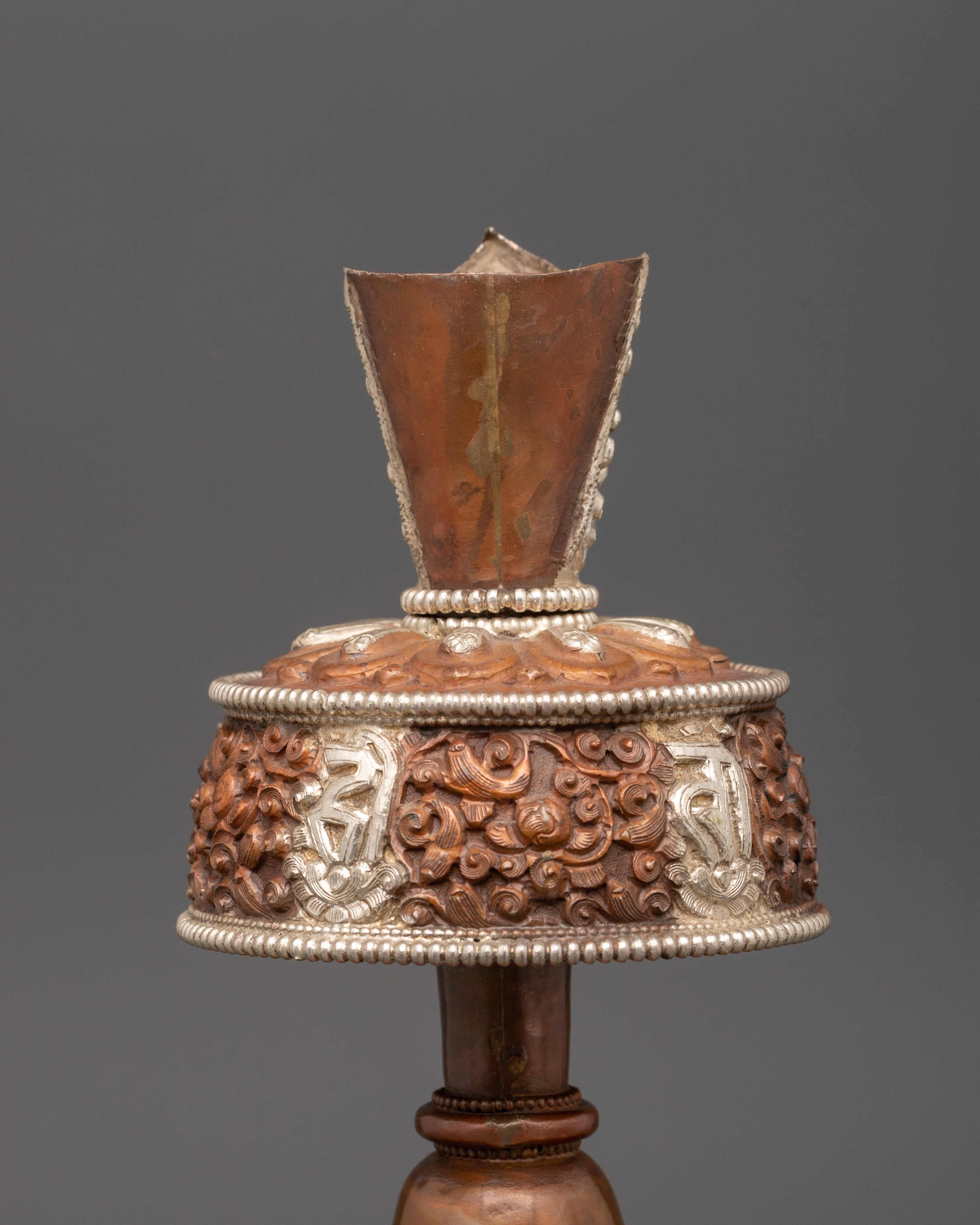 Bhumba for Ritual Ceremonies | Copper Ritual Vase with Silver Plating