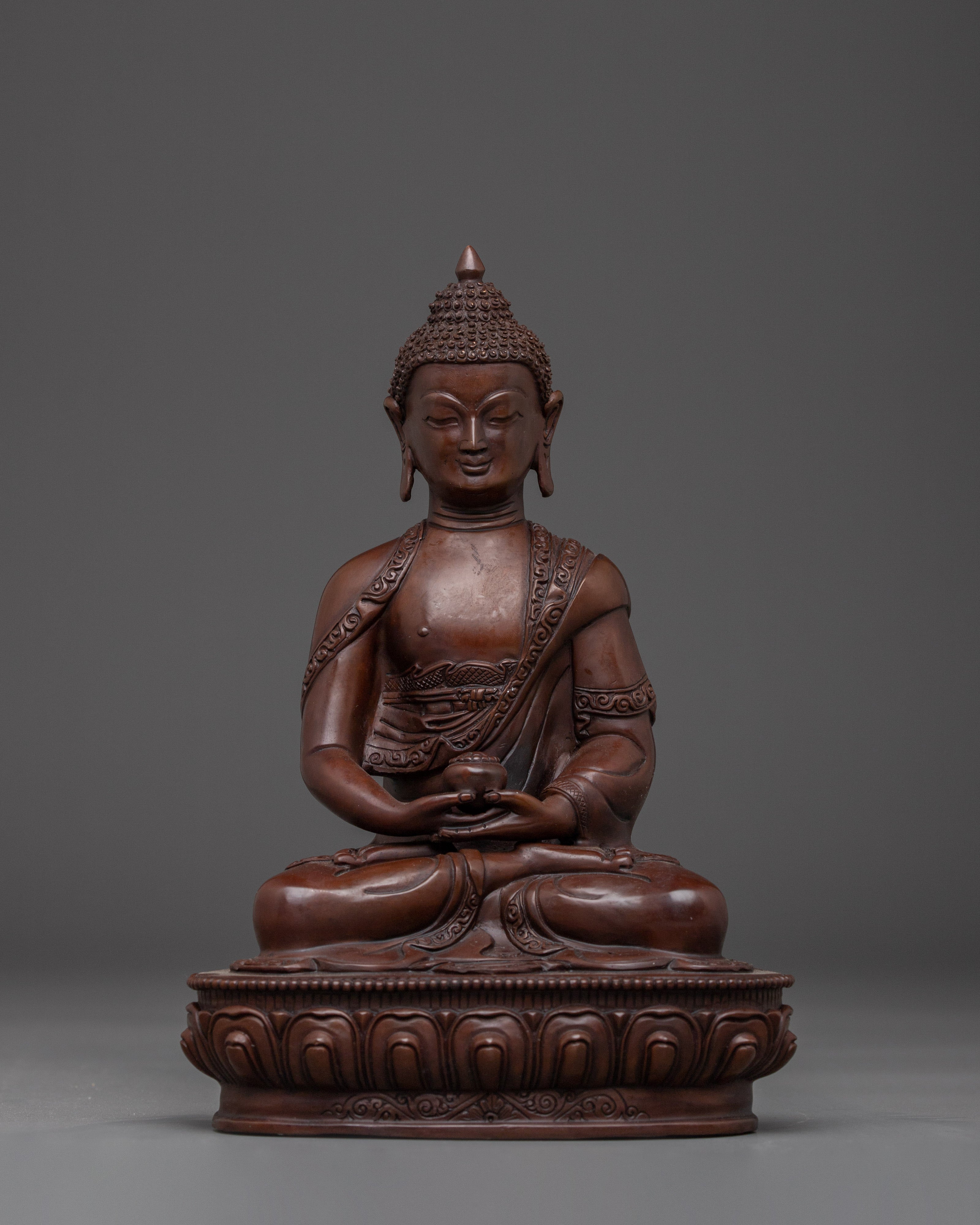 Oxidized Three Buddha Set Statue | Enlightened Wisdom of Buddha Trinity