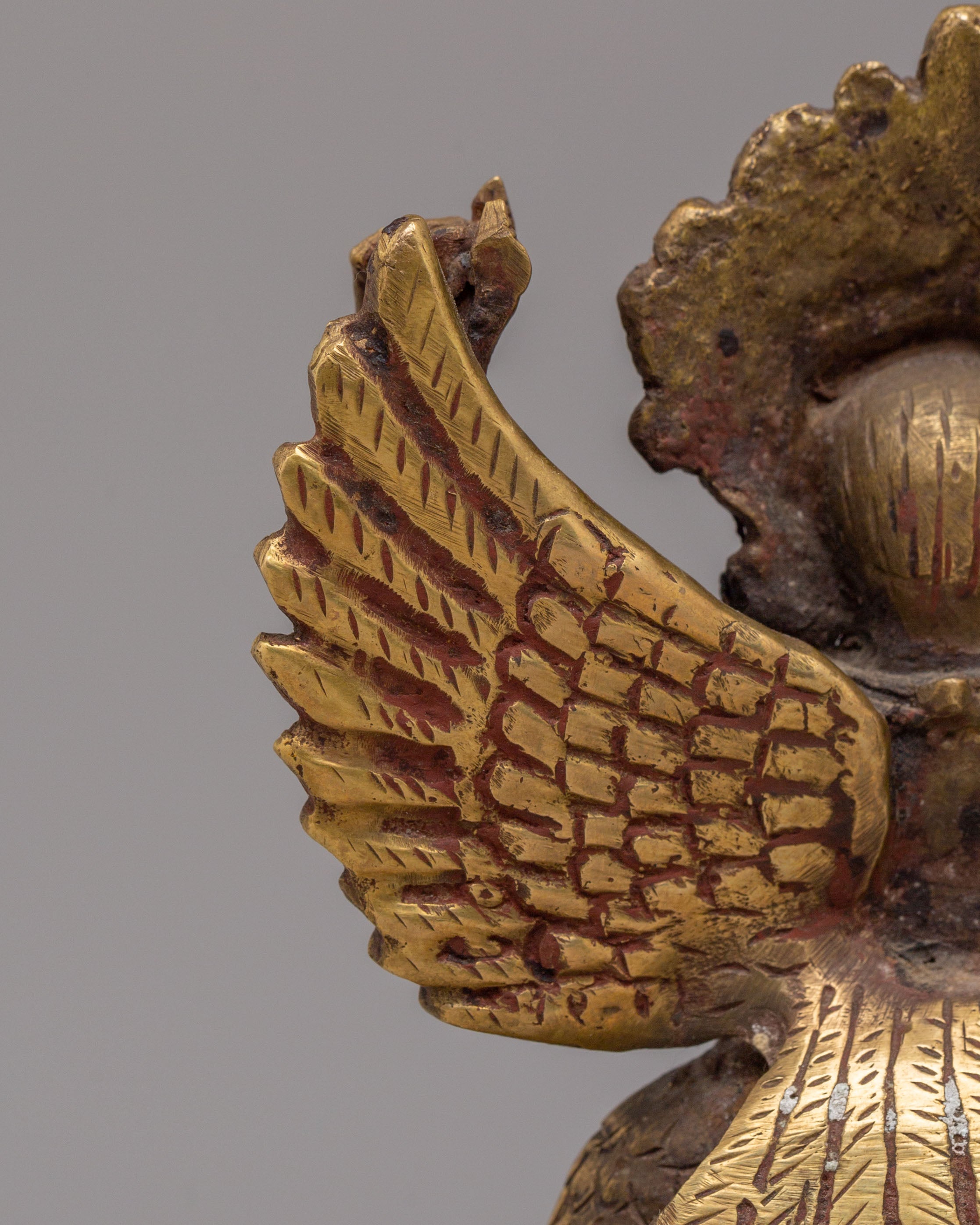 Himalayan Garuda Statue for Shrine | Handcrafted Spiritual Decor