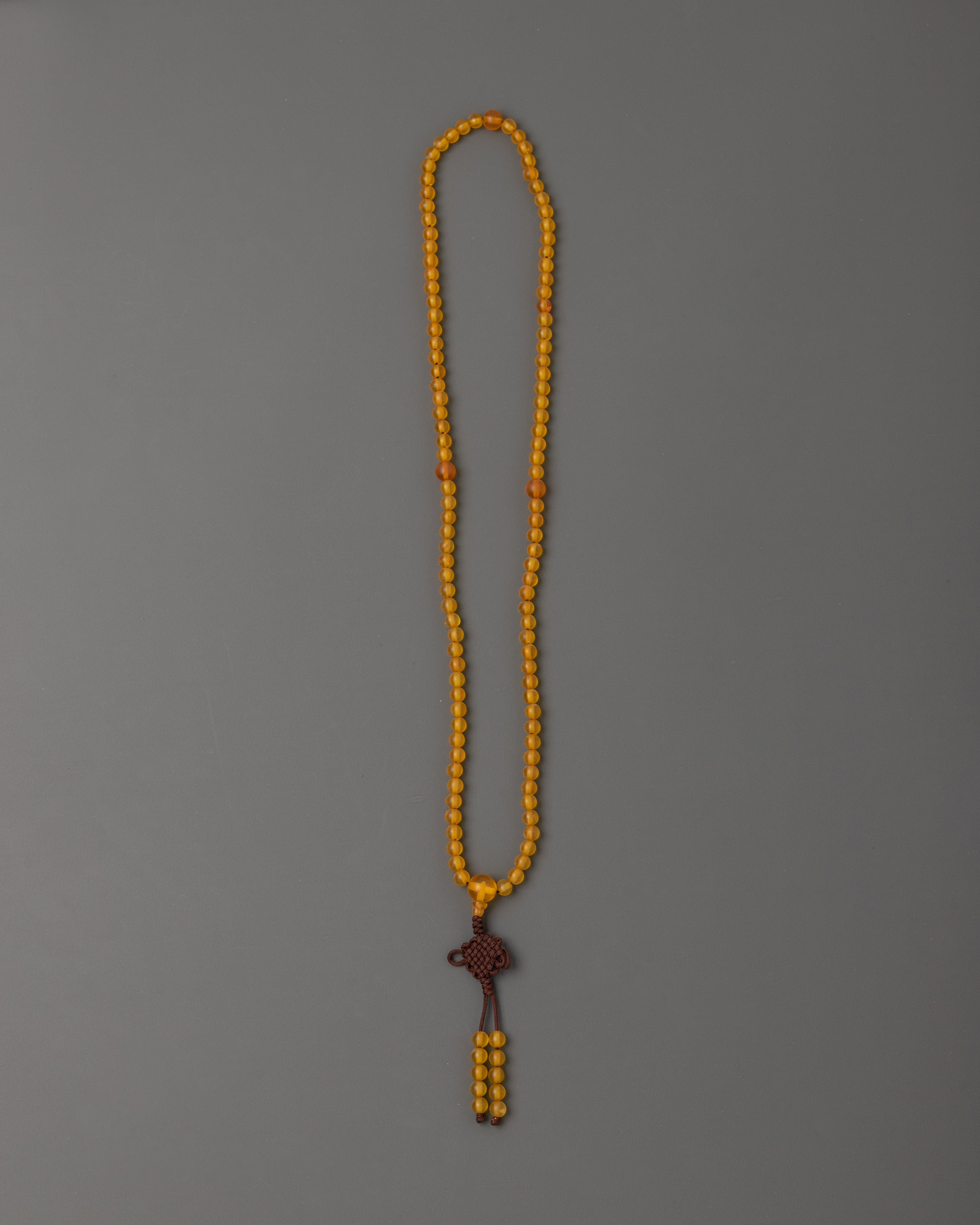 Yellow Agate Mala Beads