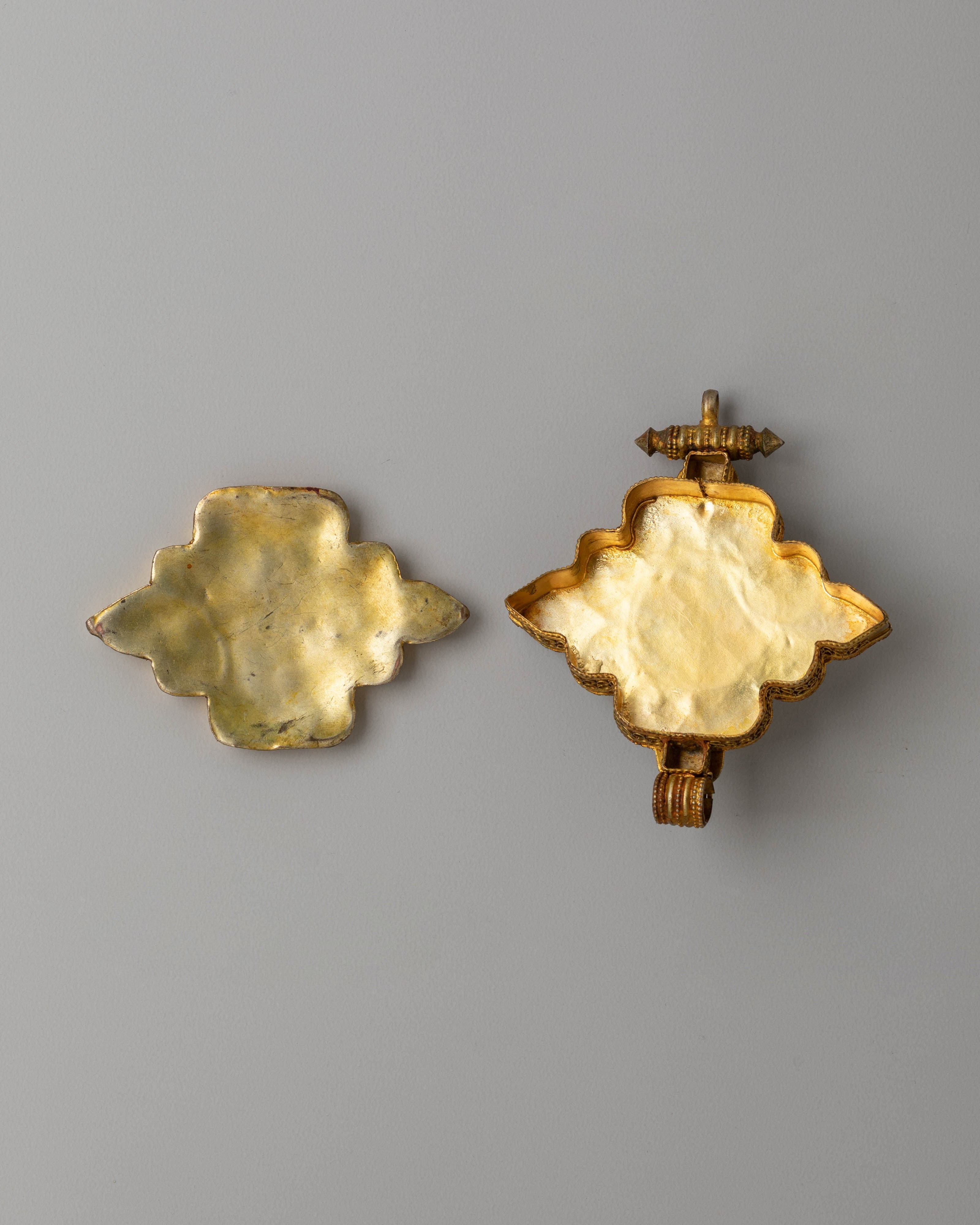 Handcrafted Sacred Tibetan Ghau Box Locket for Accessory