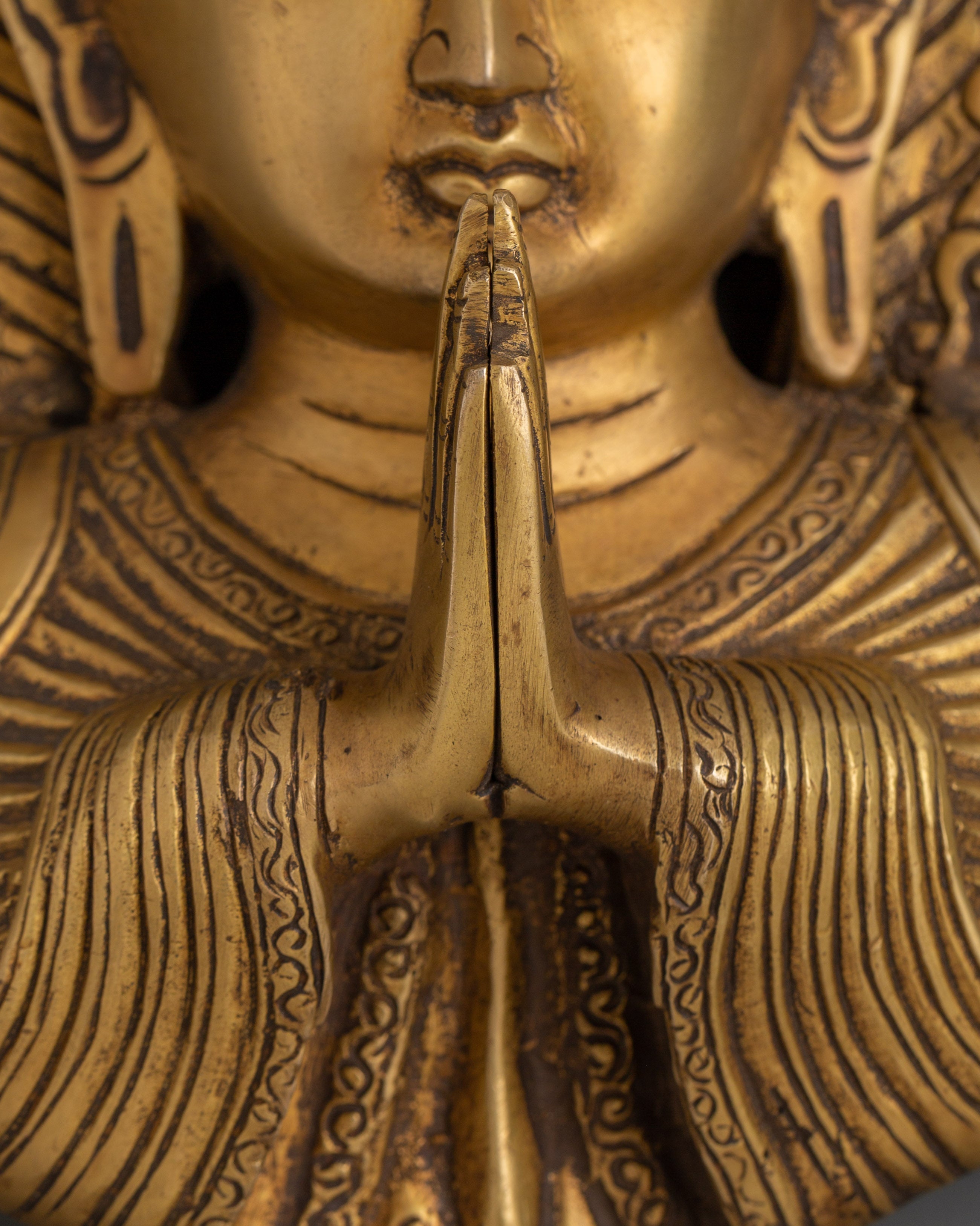 Buddha Wall Hanging in Namaste Gesture | Spiritual Home Decor