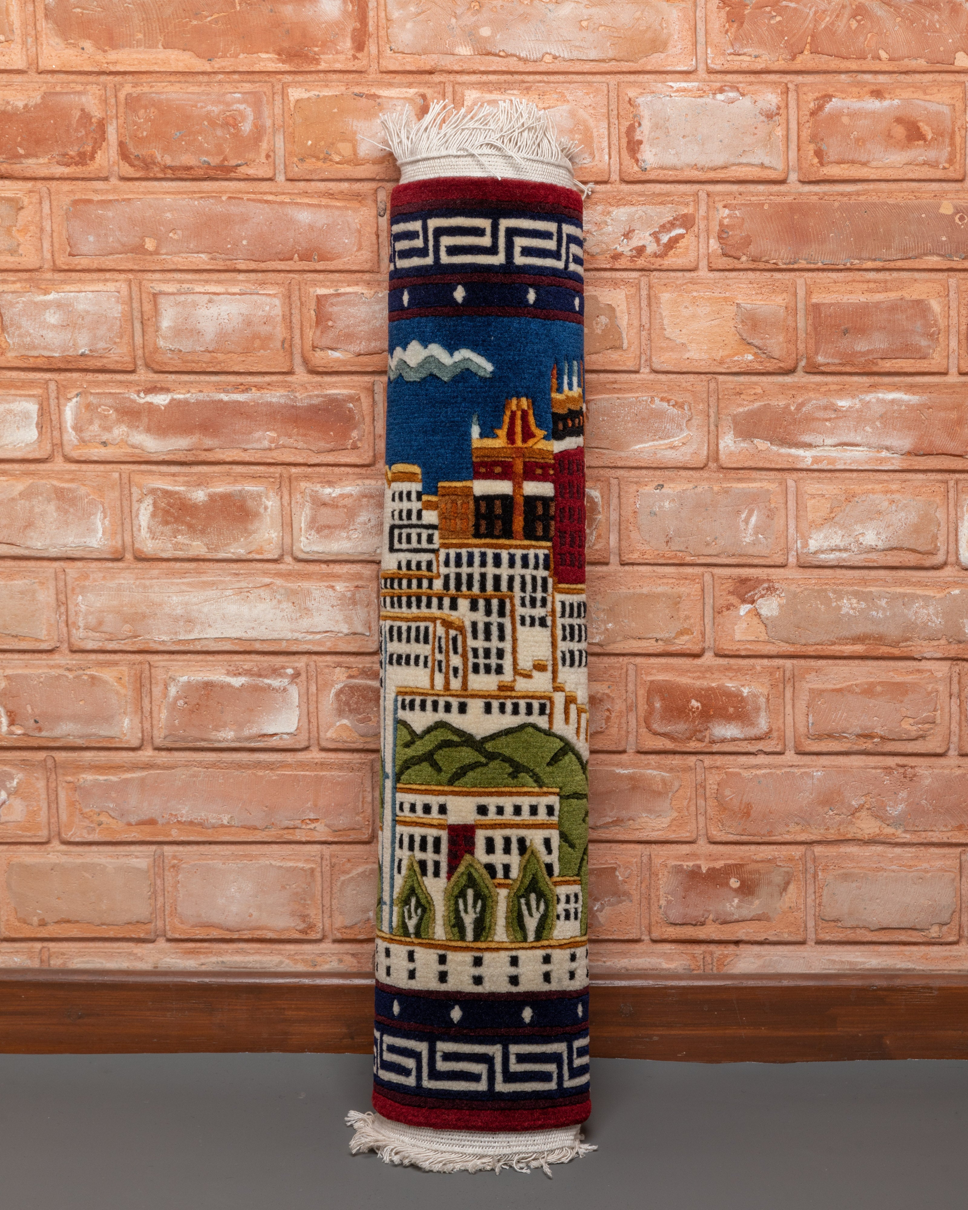 Potala Palace Woven Rug | Tibetan Rug For Home Decor