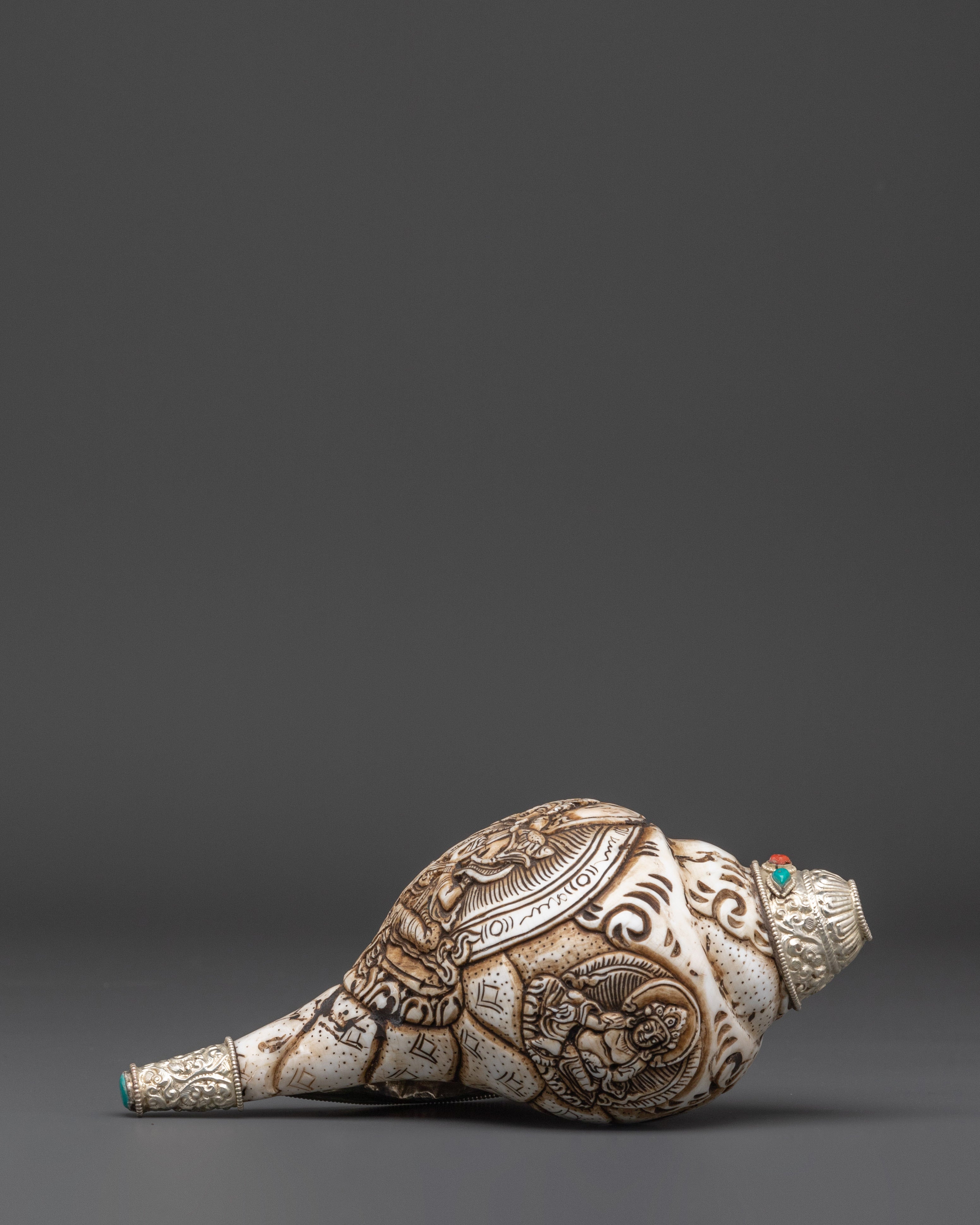 Sacred Conch Artifact |  Meditation and Altar Decor
