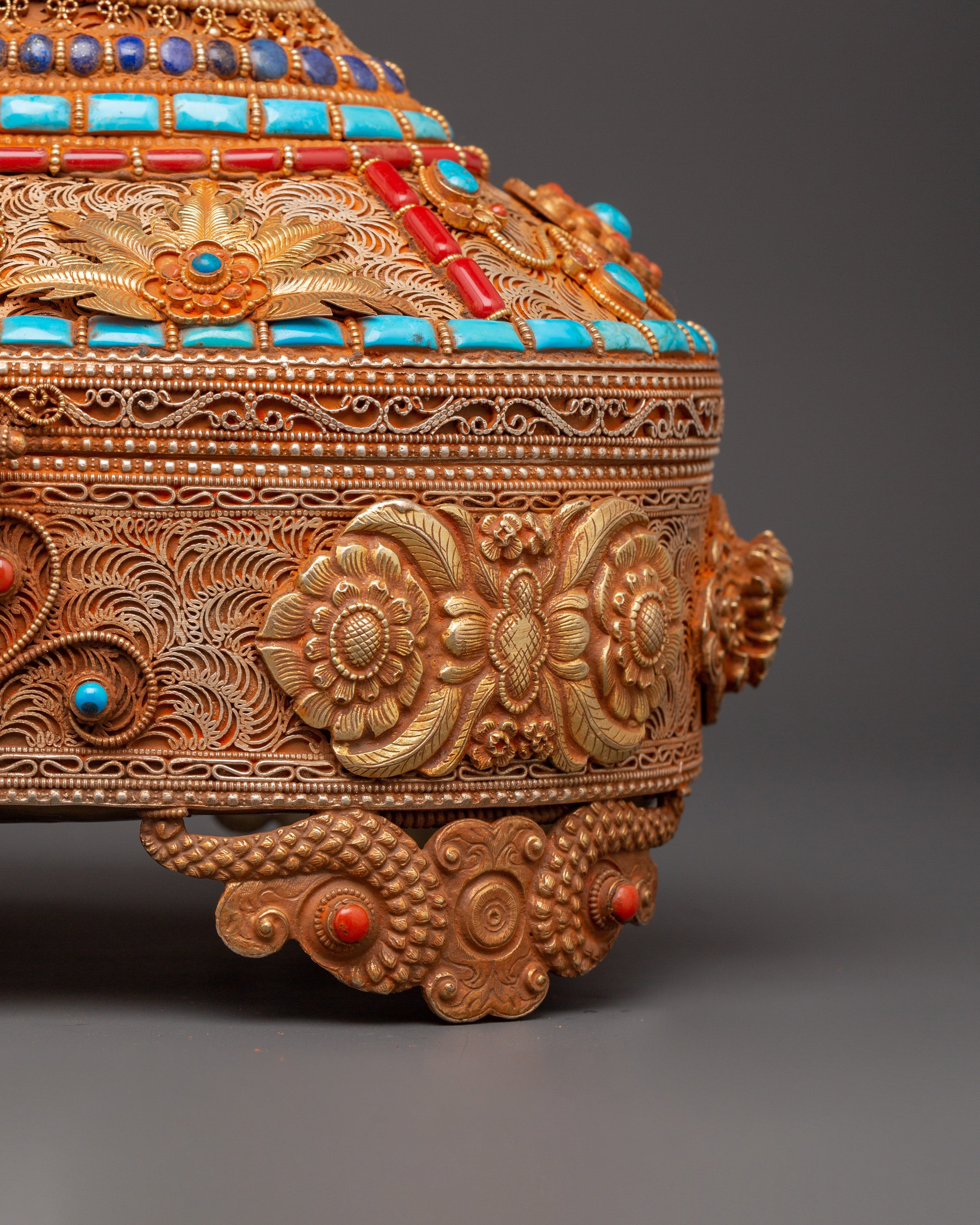 Copper & Gold-Plated Treasure Box | Handcrafted Keepsake Storage