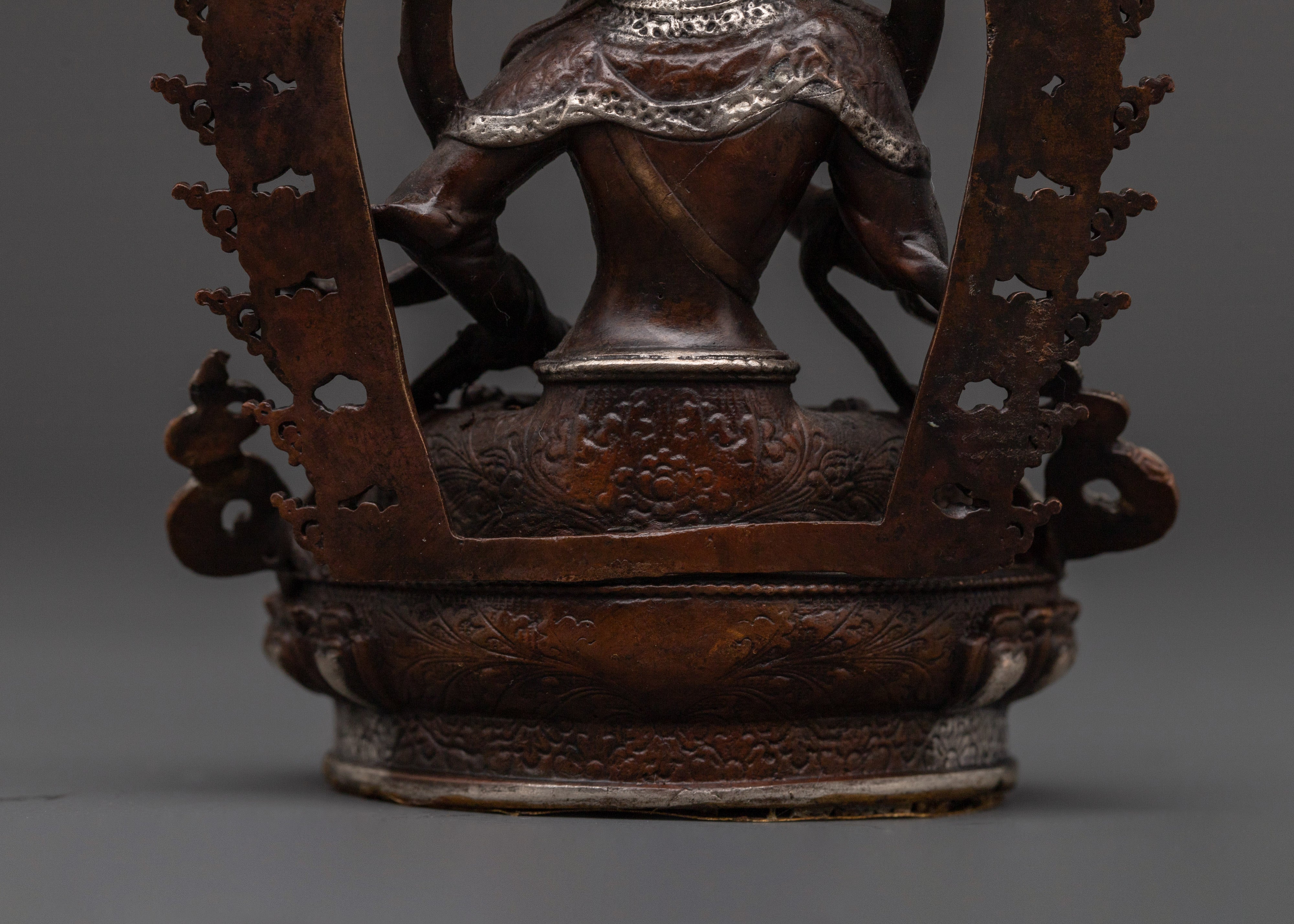 Vajrasattva Buddhist Spiritual Purification Statue | Traditionally Hand-Carved Buddhist Artwork