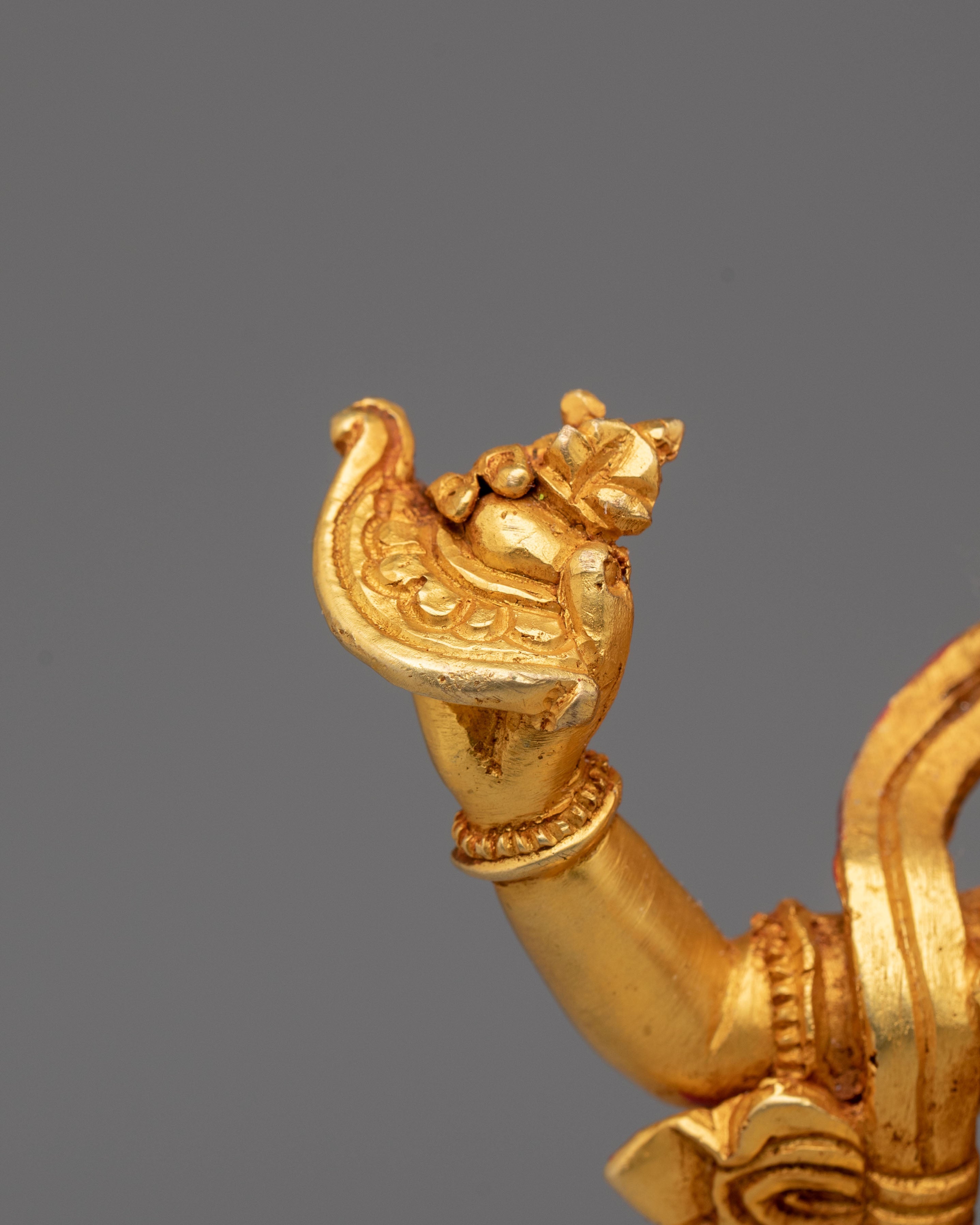 Handmade Buddhist Simhamukha Statue | Tibetan Goddess Sculpture