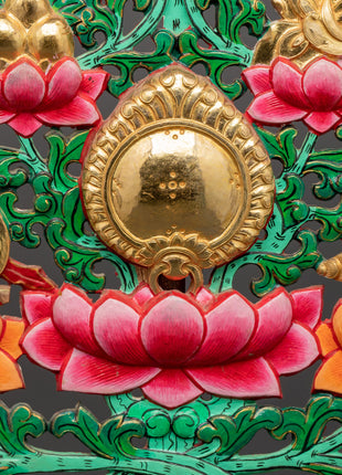 Tibetan Melong Home Decor | Copper Home Altar Art