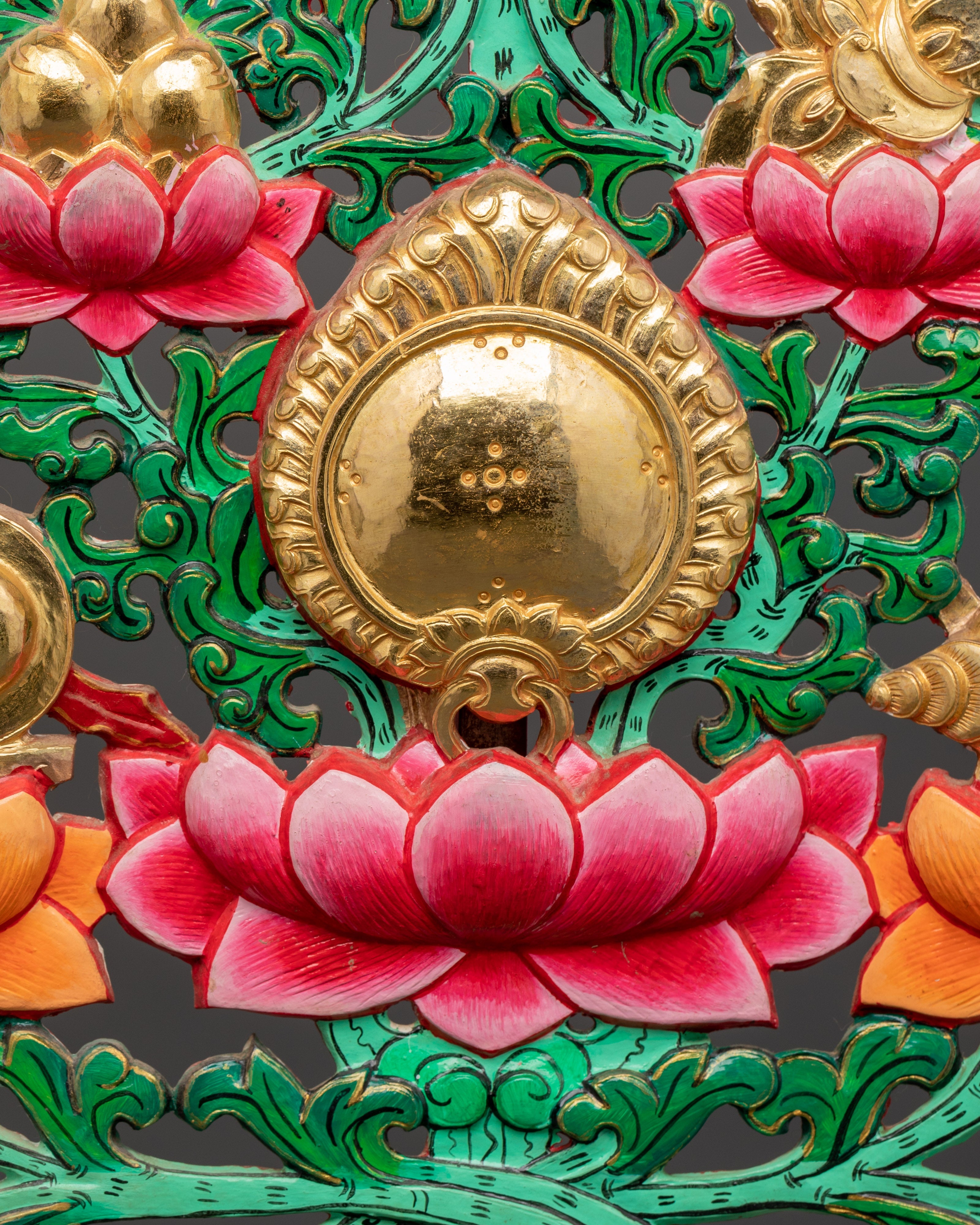 Tibetan Melong Home Decor | Copper Home Altar Art