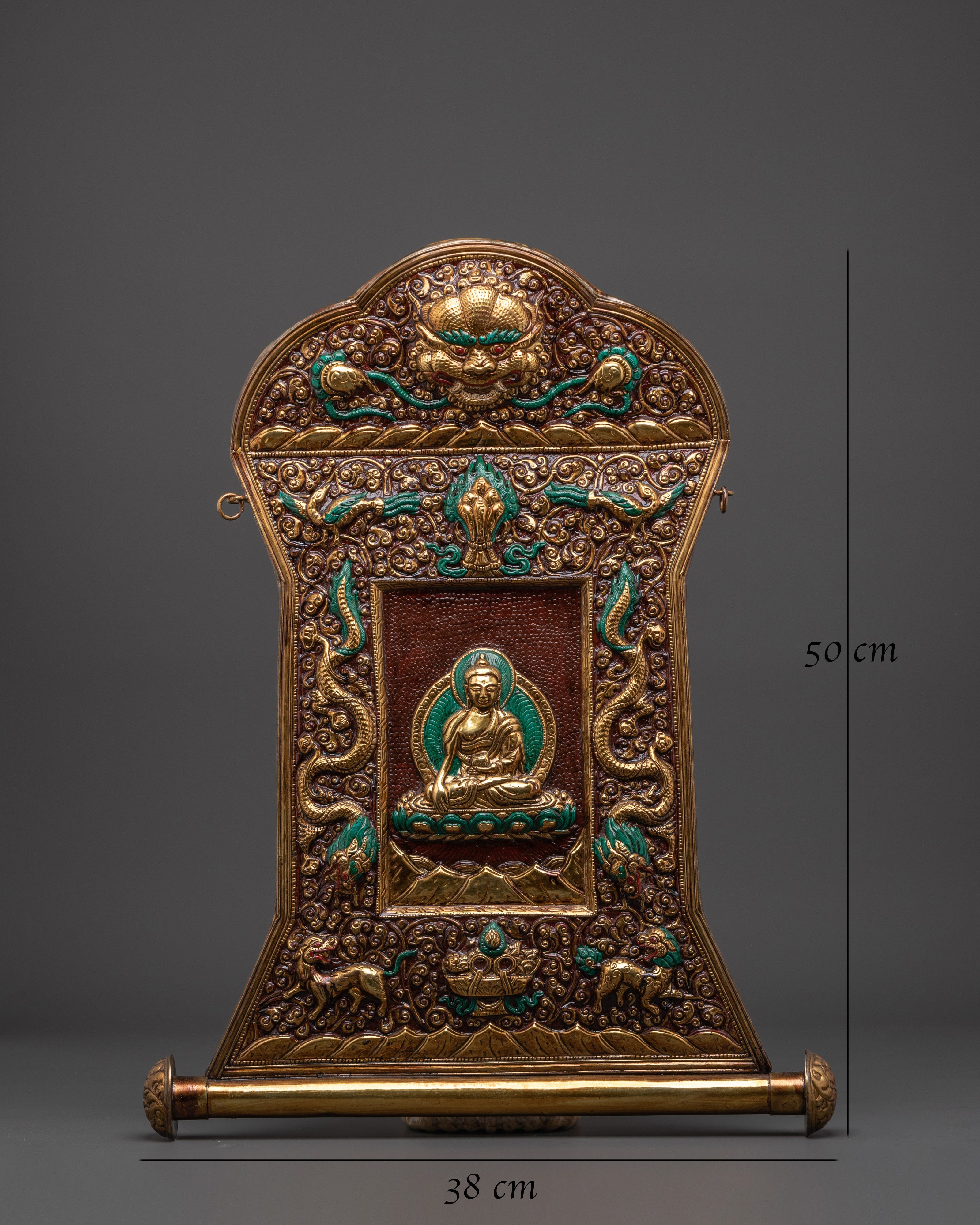 Buddha Shakyamuni Brass Wall Hanging | A Sacred Symbol of Peace and Enlightenment