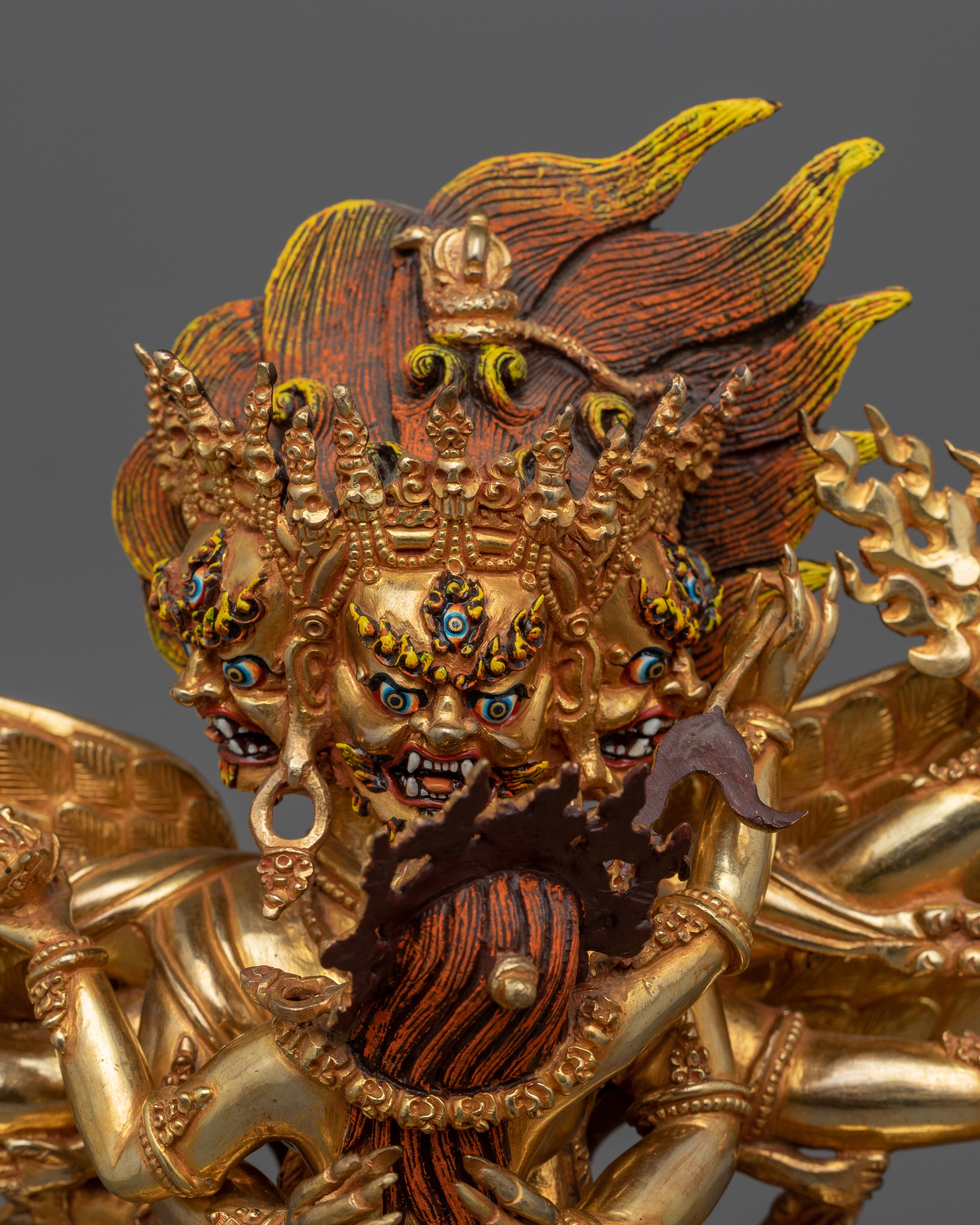 Tibetan Phurba Deity Vajrakilaya Statue | Symbolizing the Unity of Wisdom (includes Consecration)