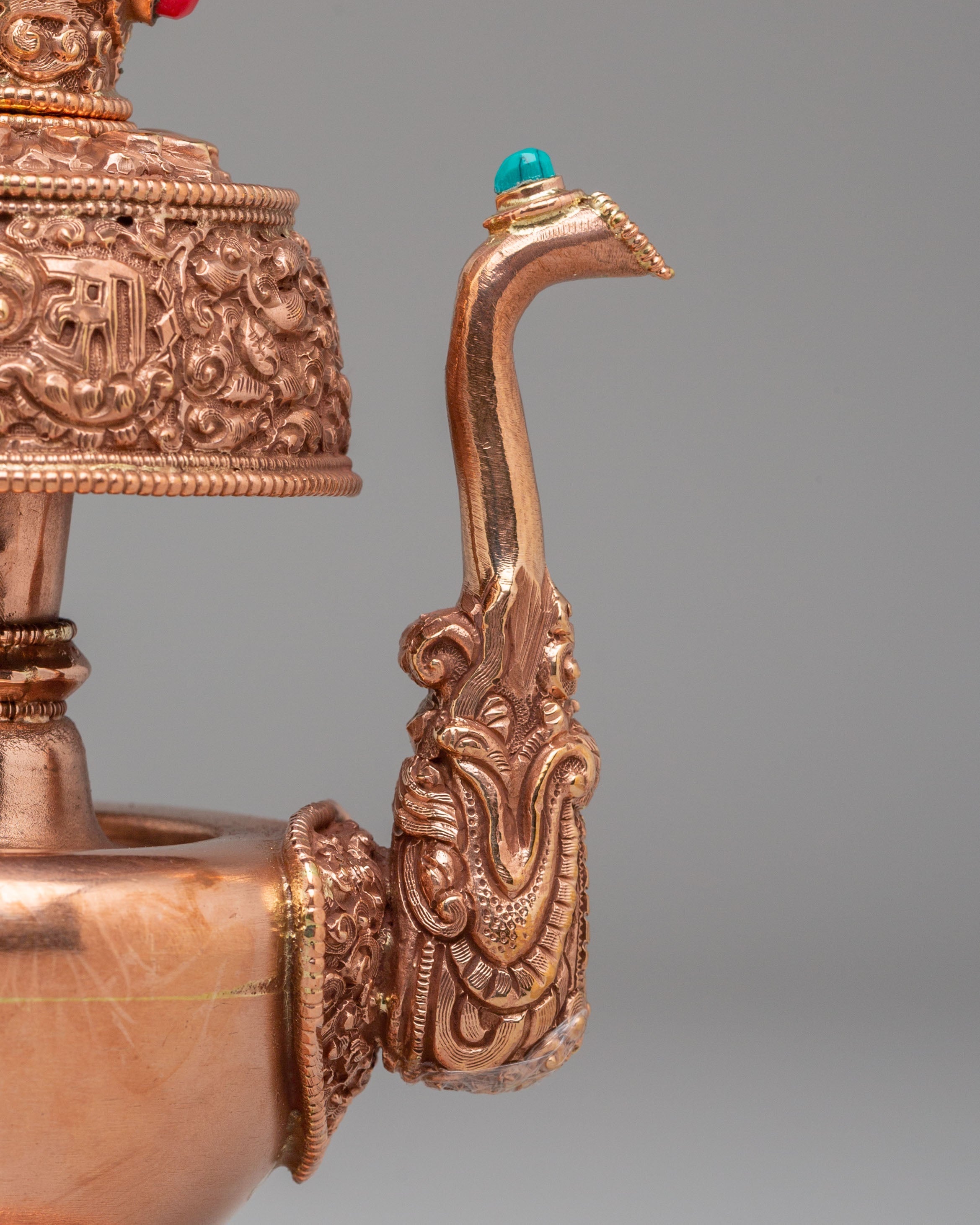Traditional Bhumba Ritual Vessel | Sacred Copper Bhumba for Puja