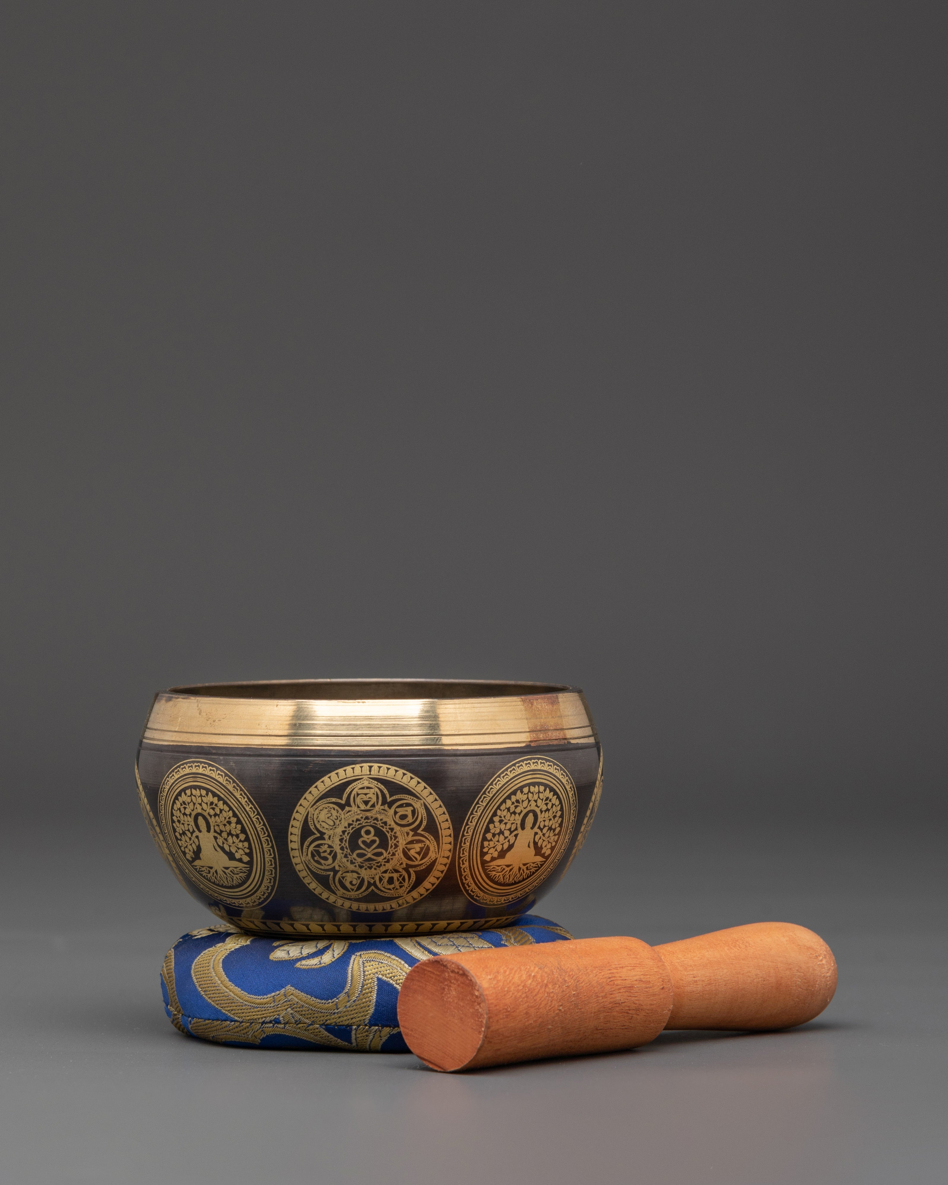 Healer Tibetan Singing Bowl Set |  Bronze Energy Healing Bowl