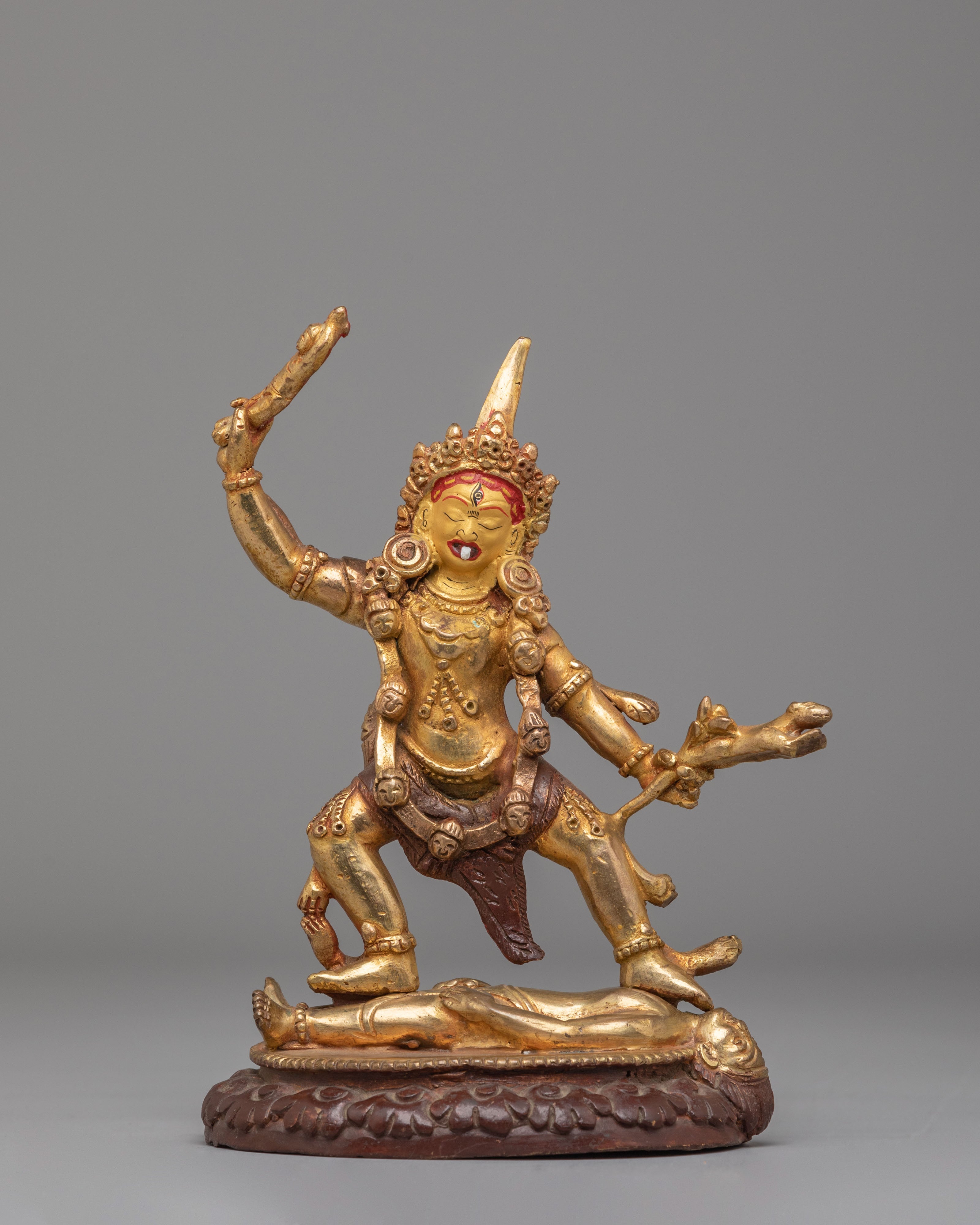 Traditional Buddhist Ekajati Sculpture | Vajrayana Buddhist Protector Deity