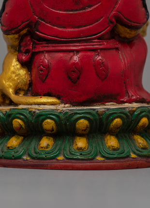Hand-Painted Resin Dzambhala Statue | Perfect for Altars and Spiritual Decor