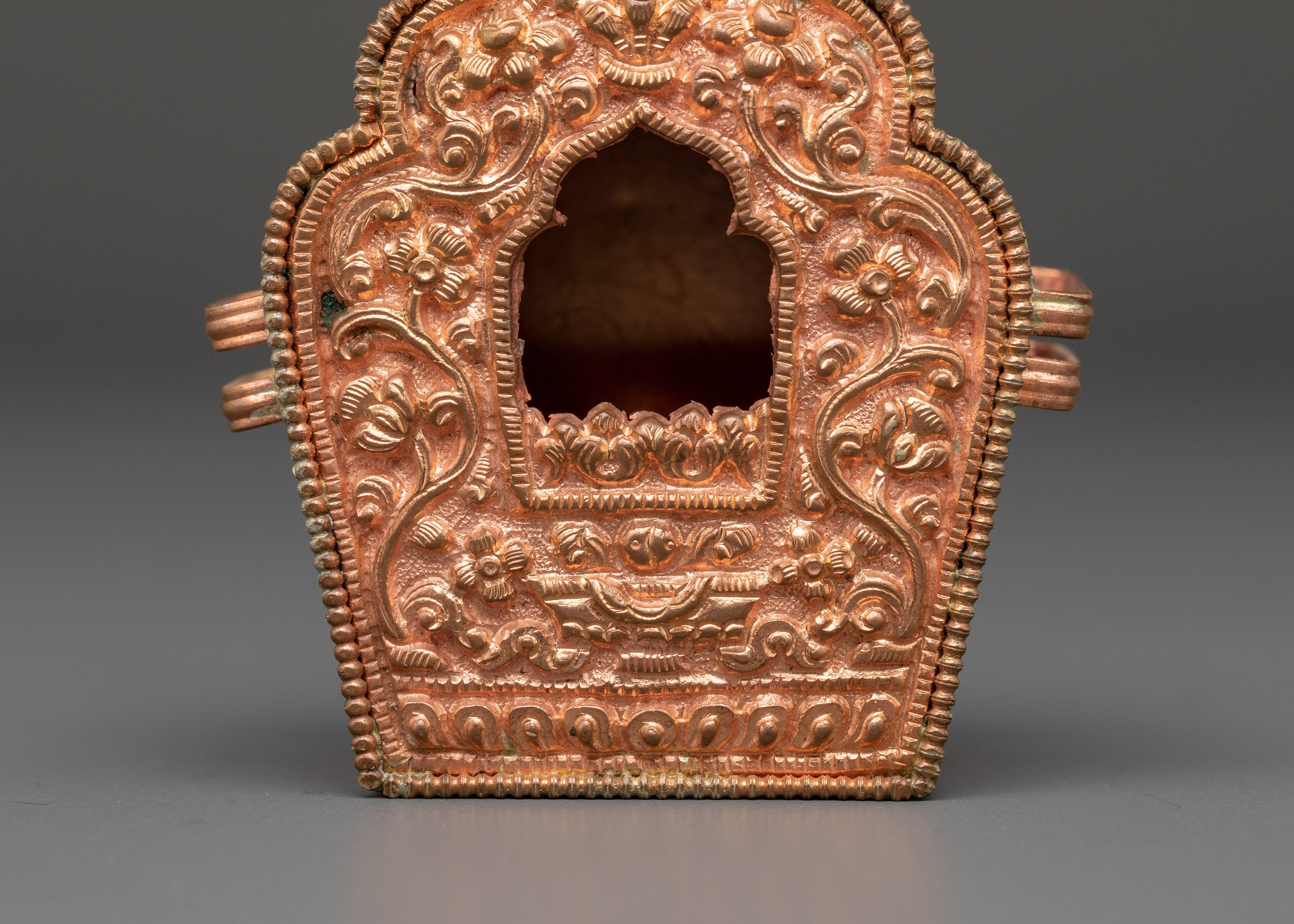 Copper Handcrafted Ghau box | Meditation Energy
