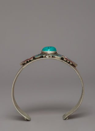 Turquoise Engraved Bracelet | Wearable Spiritual Art for Mindfulness