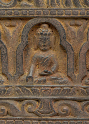 Wooden Sutra Cover | Hand-Carved Tibetan Scripture Holder