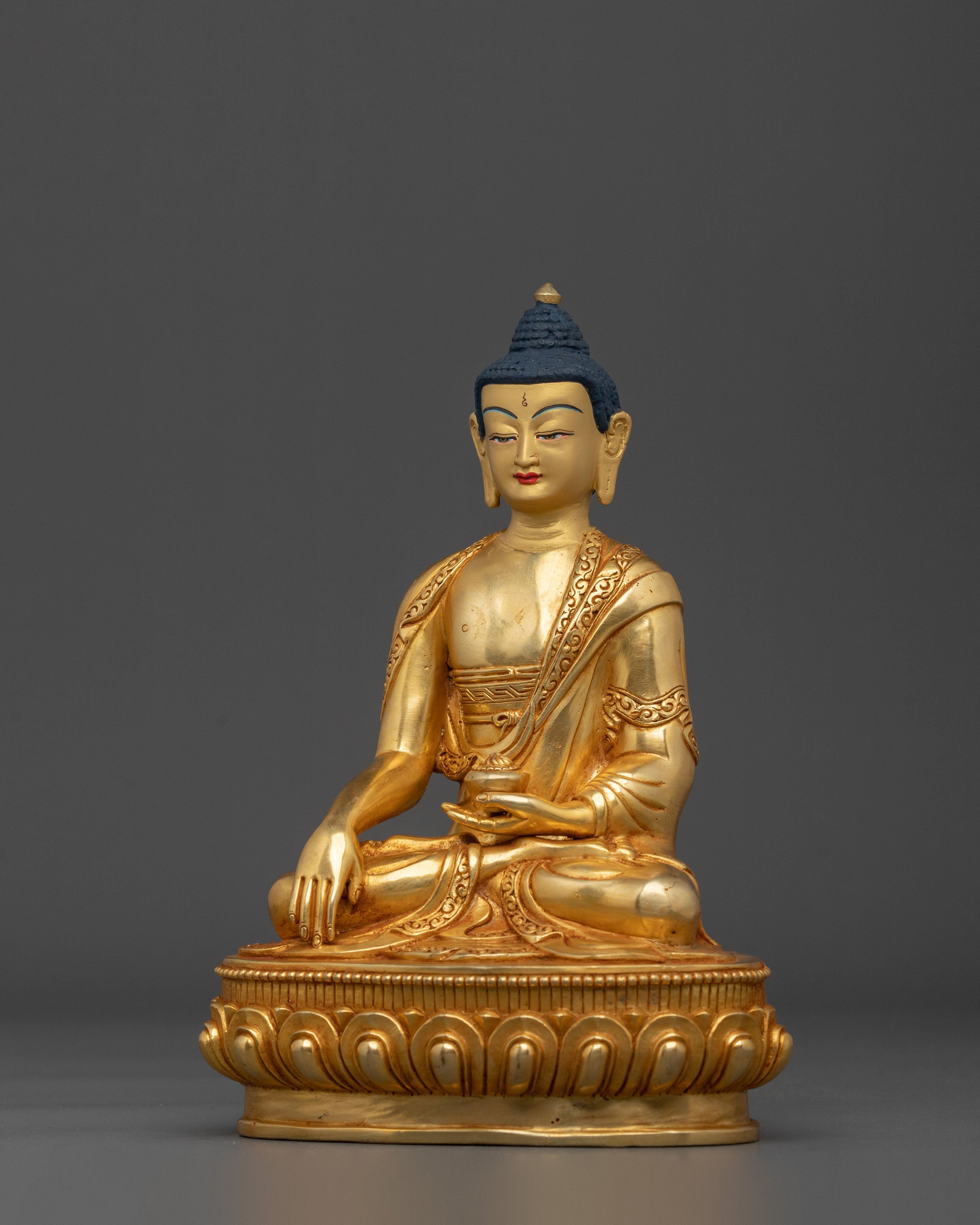 Traditional Sacred Shakyamuni Buddha Figure | Spiritual Home and Temple Decor