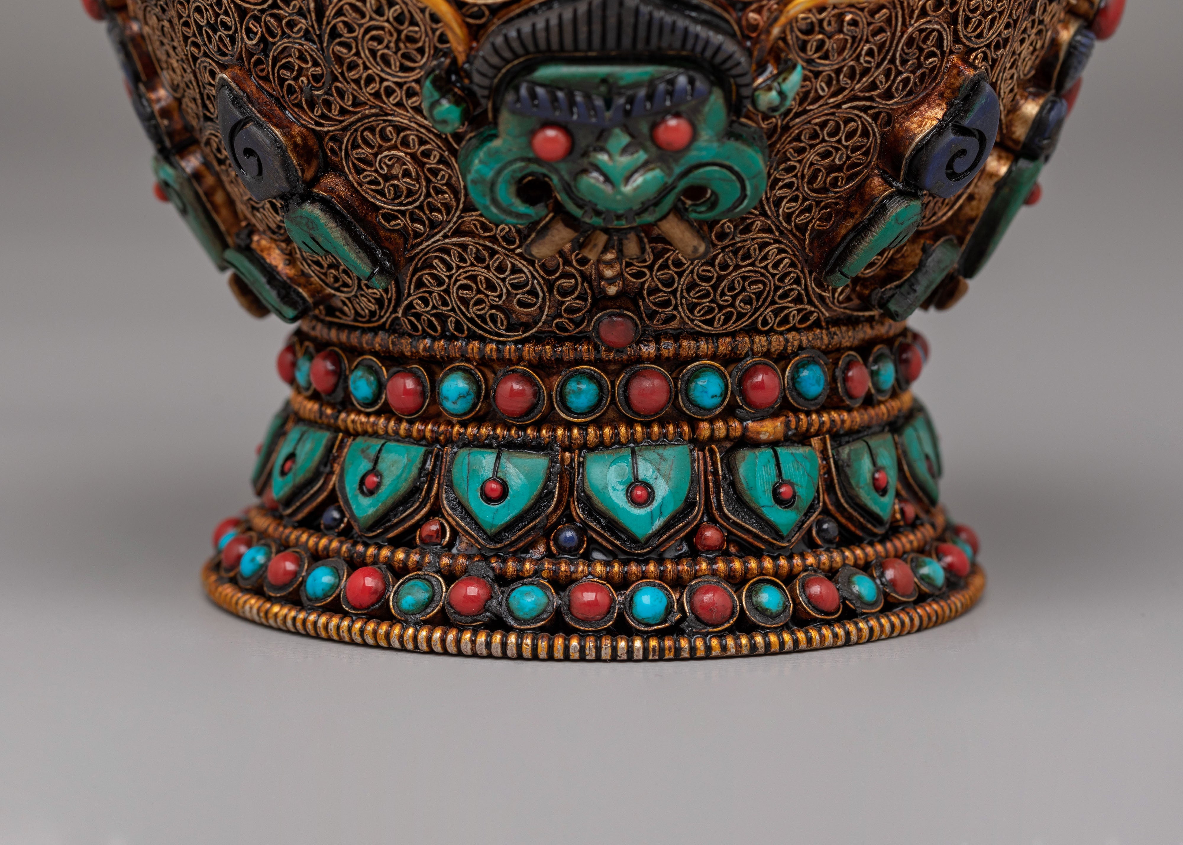 Himalayan Scared Rice Pot | Spiritual Healing Decor