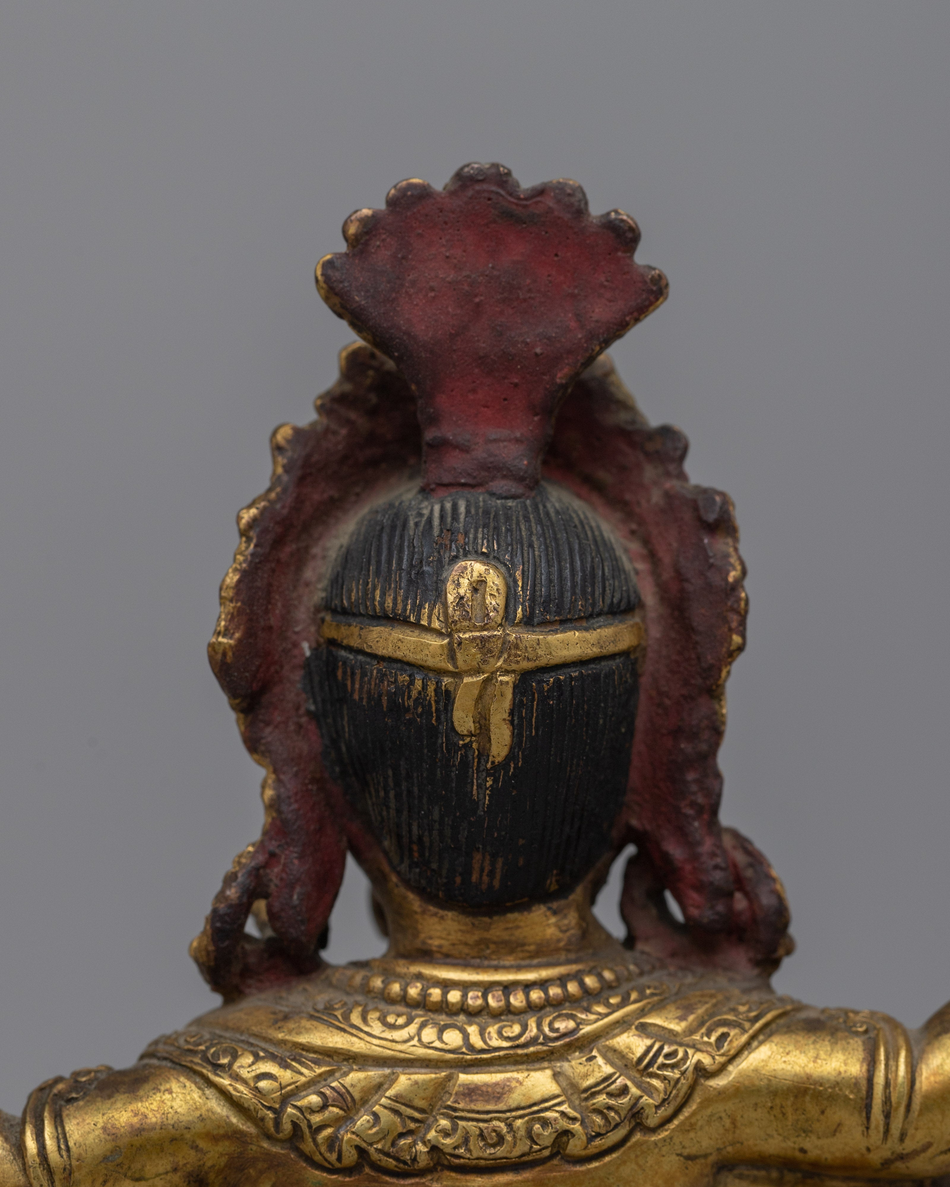 Antique Multi-Armed Ganesha Copper Statue | Spiritual Décor and Meditation