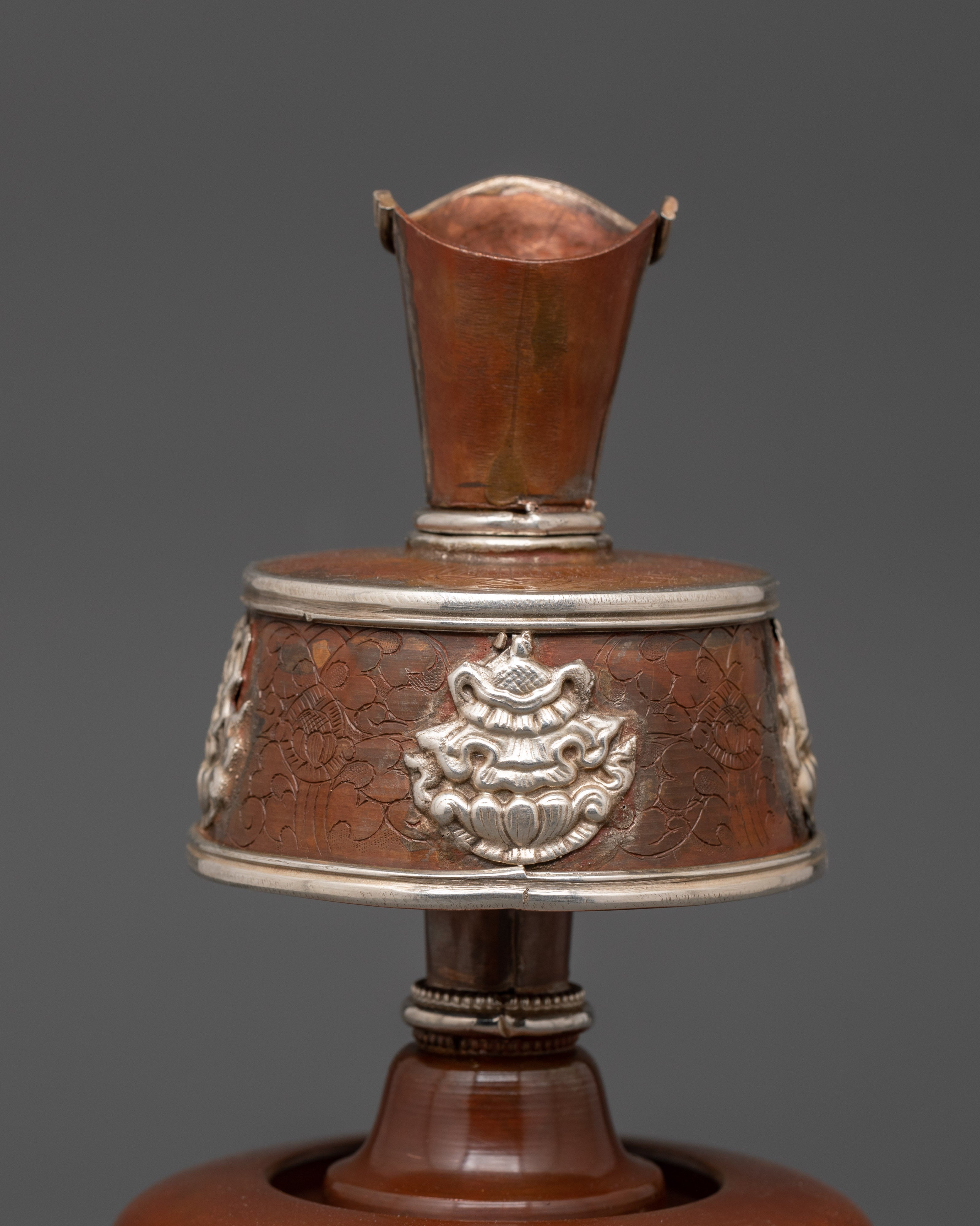 Tibetan Bhumba Water Offering Vase | Handmade Altar Decor for Meditation, Rituals and Blessing