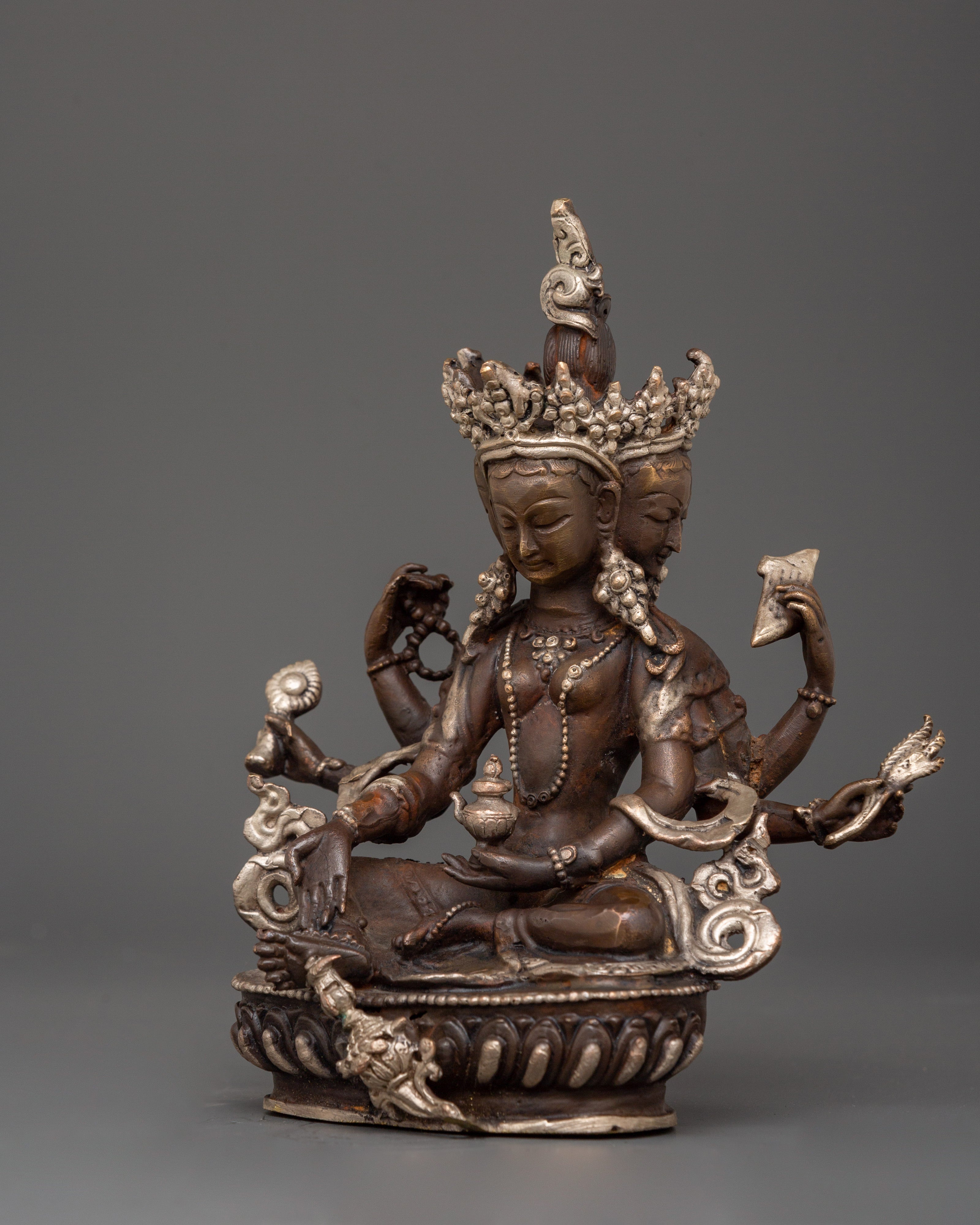 Vasudhara Tibetan Buddhist Sculpture | Goddess of Abundance & Wealth