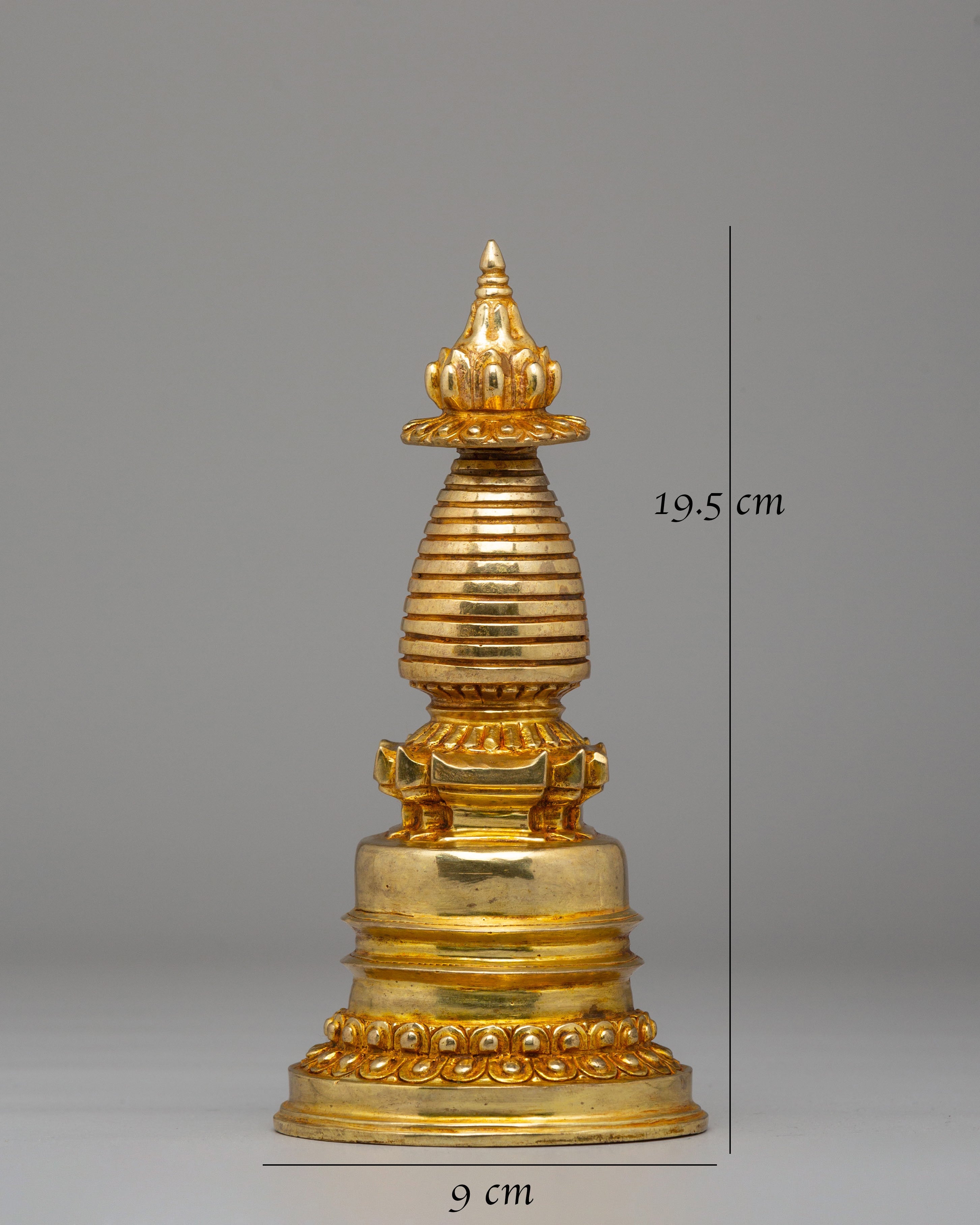 Handcrafted Ritual Kadampa Stupa | Tibetan Buddhist Art