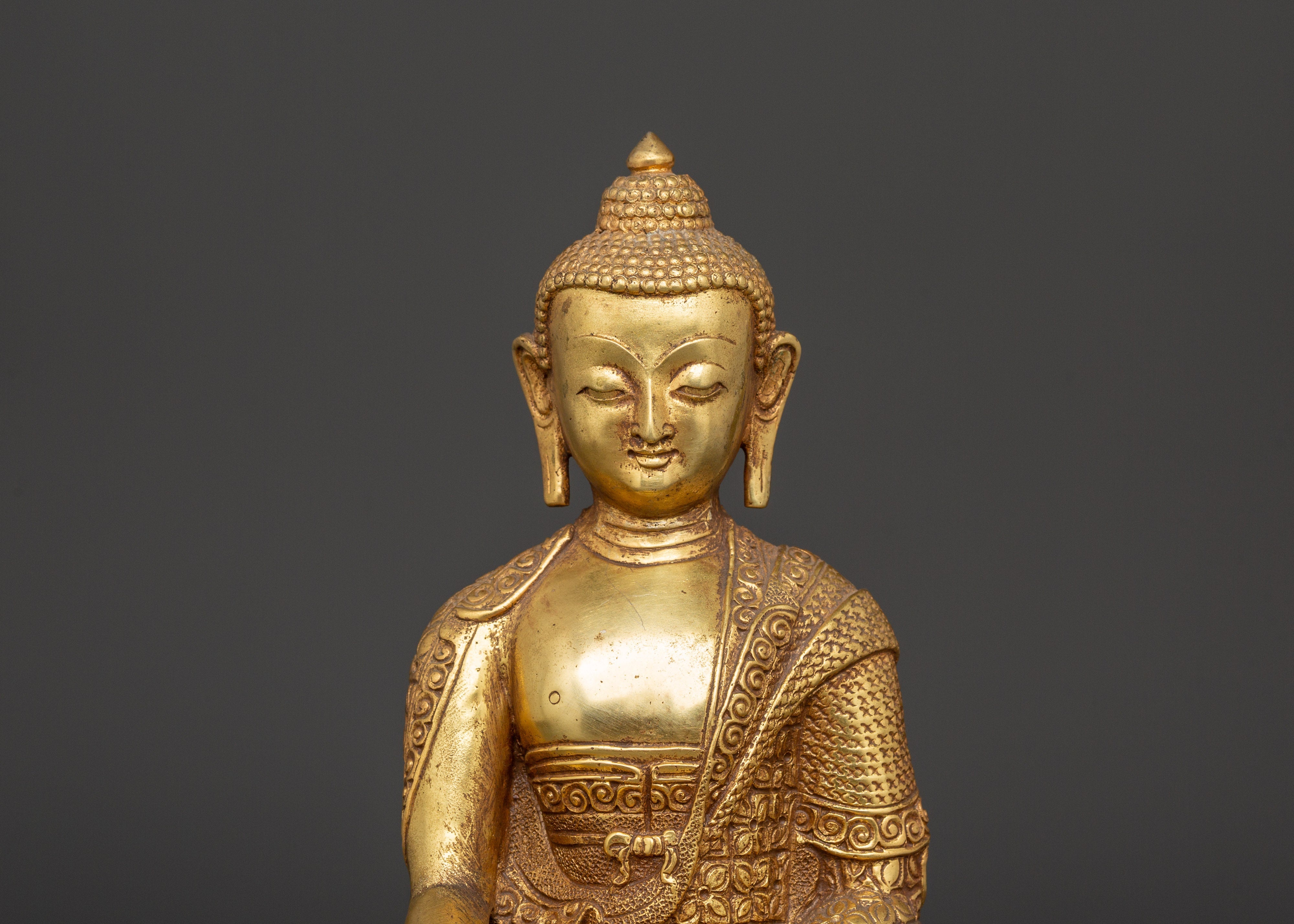 Himalayan Statue of Shakyamuni Buddha | Handcrafted Buddha Sculpture