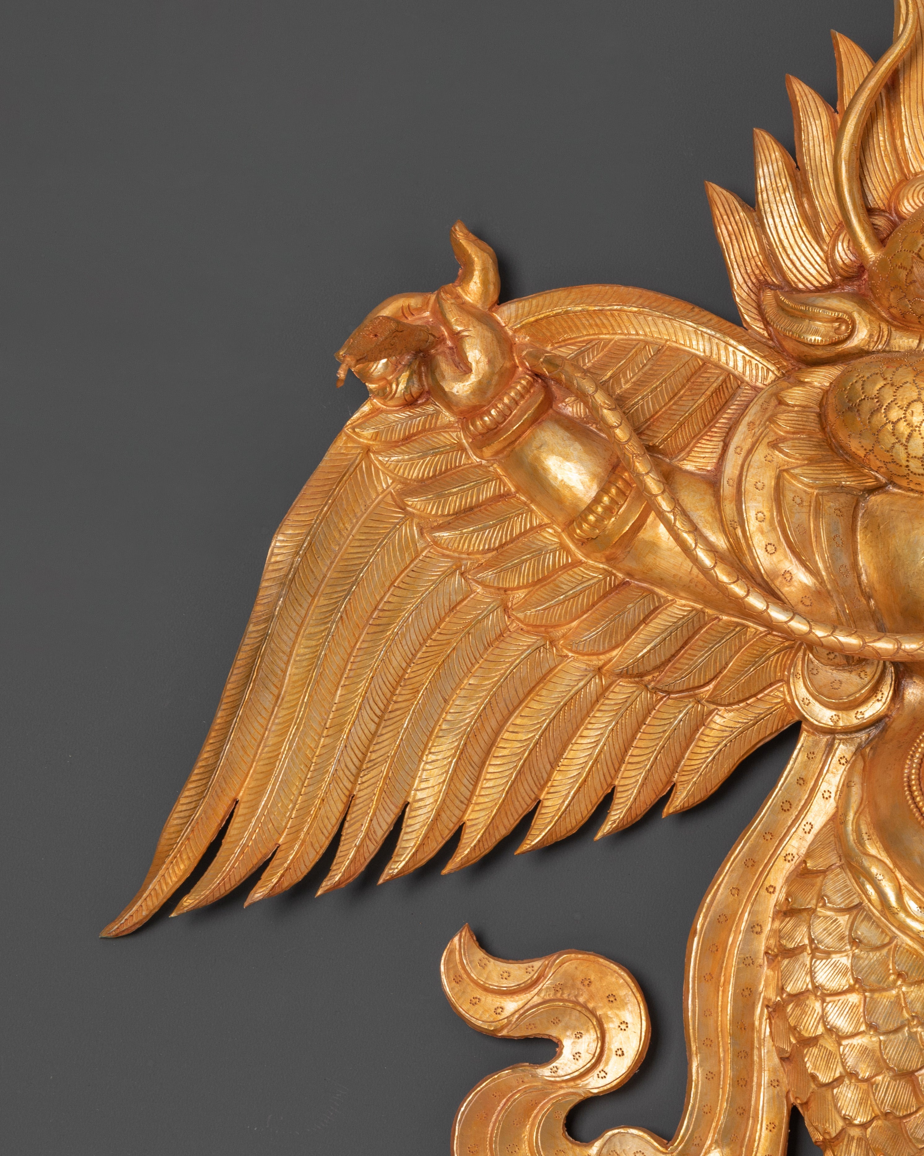 Buddhist Garuda Wall Hanging | Mythical Bird Sculpture