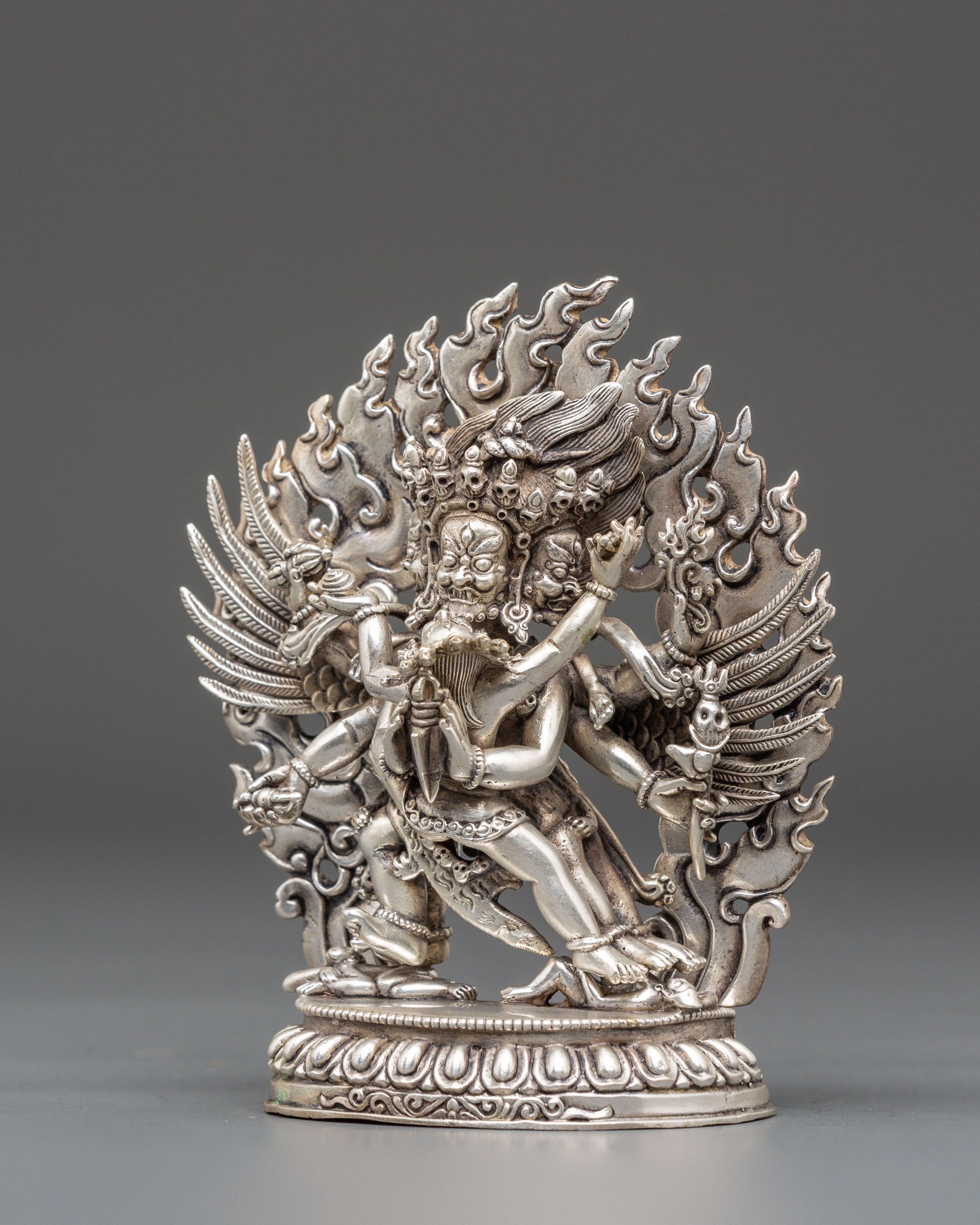 Tibetan Vajrakilaya Deity Statue | Buddhist Tantric Protector Sculpture