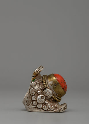 Tibetan Coral Ring 