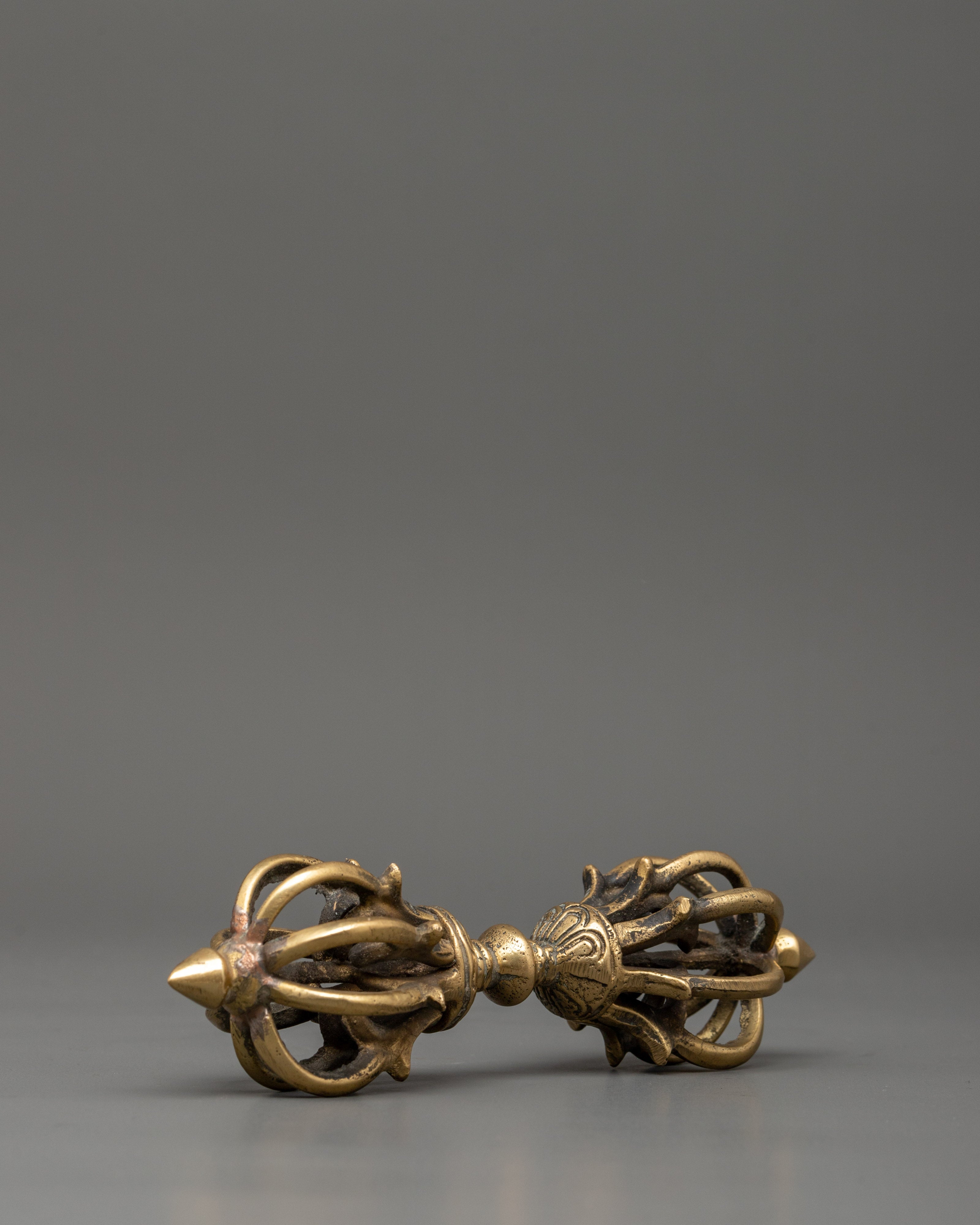 Brass Vajra for Altar | Enlightenment Symbol