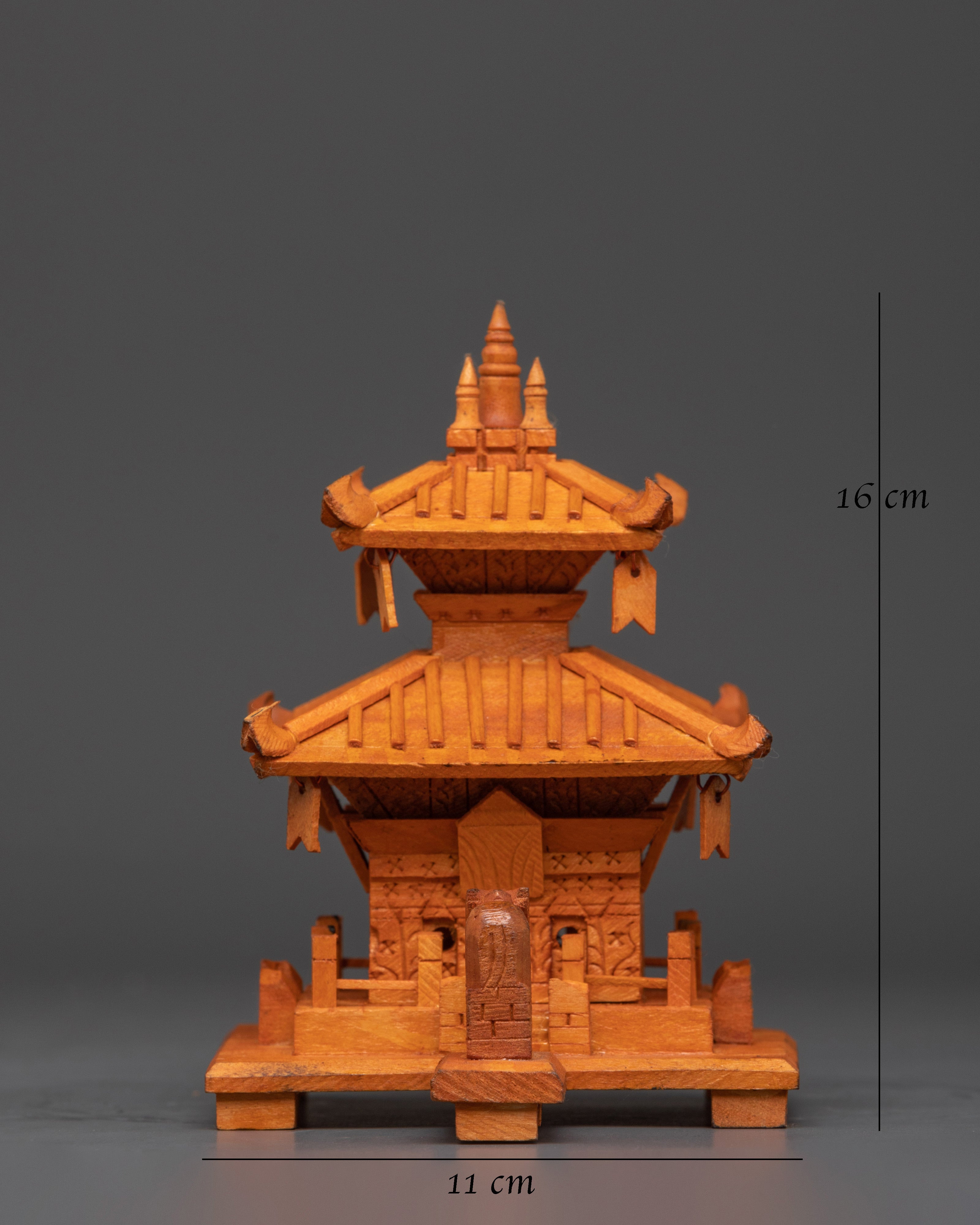 Wooden Buddhist Religious Stupa | For Ritual Use