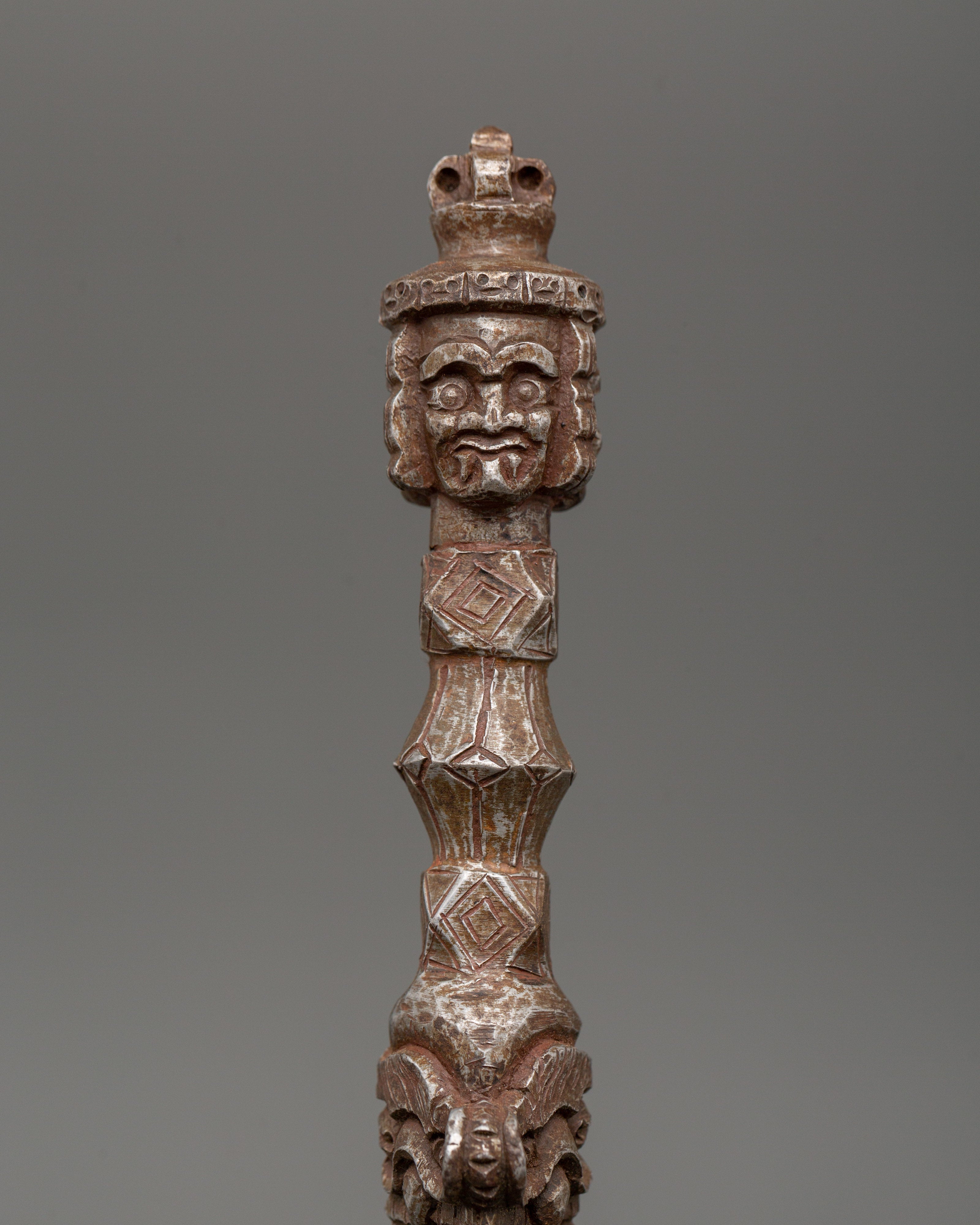 Iron Carved Phurba | A Powerful Spiritual Tool